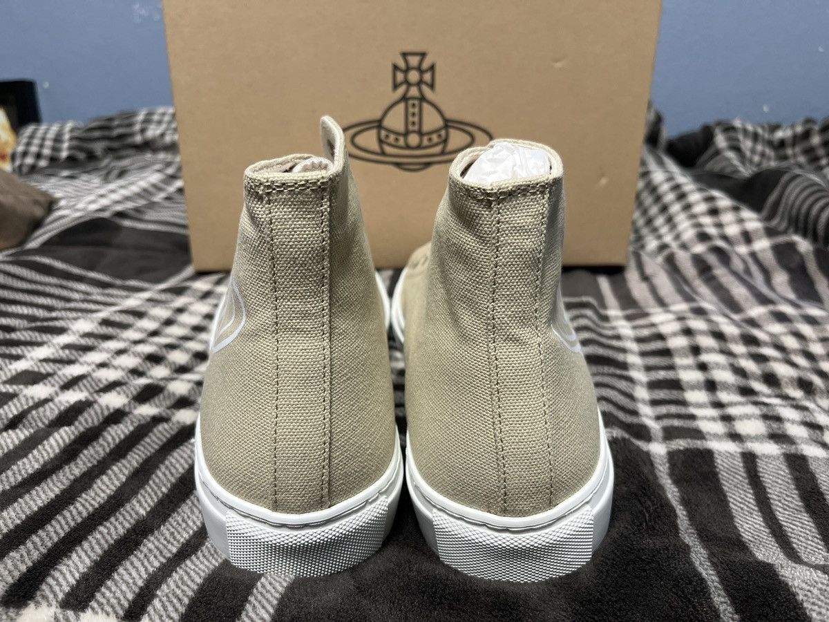 Vivienne Westwood LAST DROP EVER EVER Beige Plimsoll High Top Sneakers Size US 10 / EU 43 - 5 Thumbnail