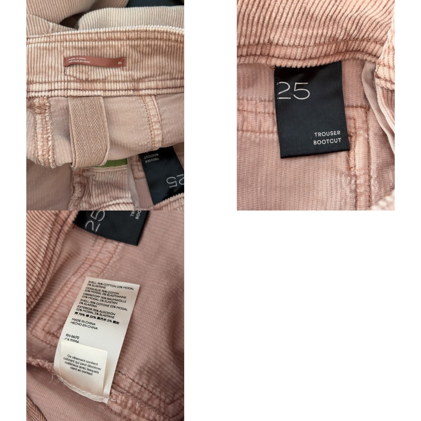 Anthropologie VINTAGE Anthropologie Pilcro High Rise Trouser Bootcut Corduroy Pants Pink sz 25 Size 42" / US 20 - 8 Thumbnail