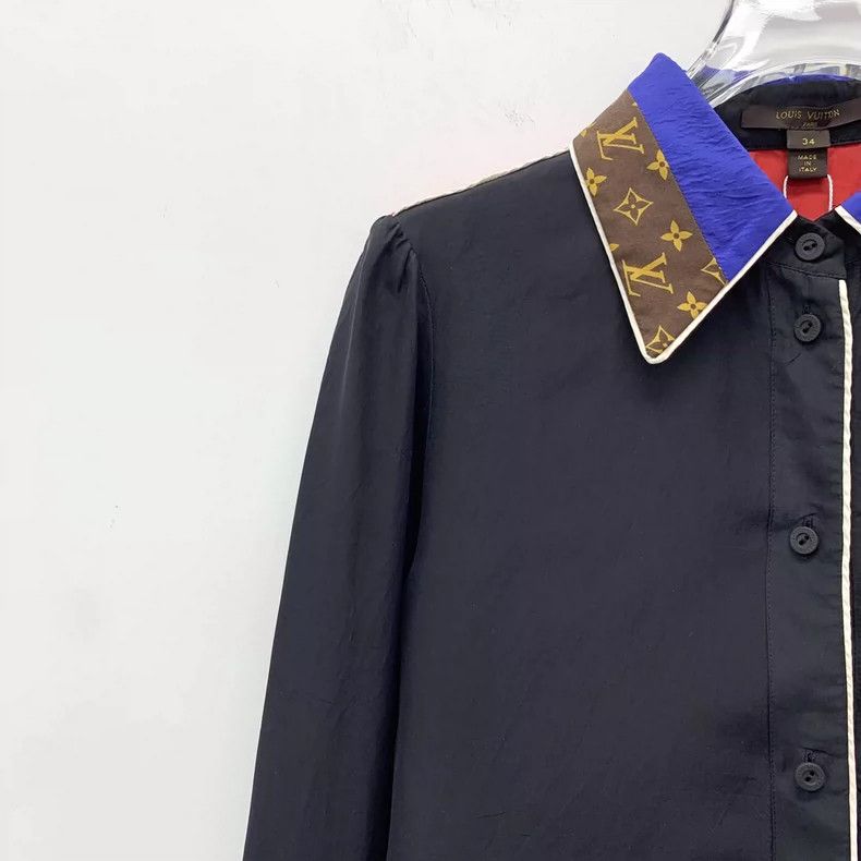 Louis Vuitton Louis Vuitton Black Mulberry Silk Lapel Long Sleeve Single Size XXS / US 00 / IT 34 - 3 Thumbnail