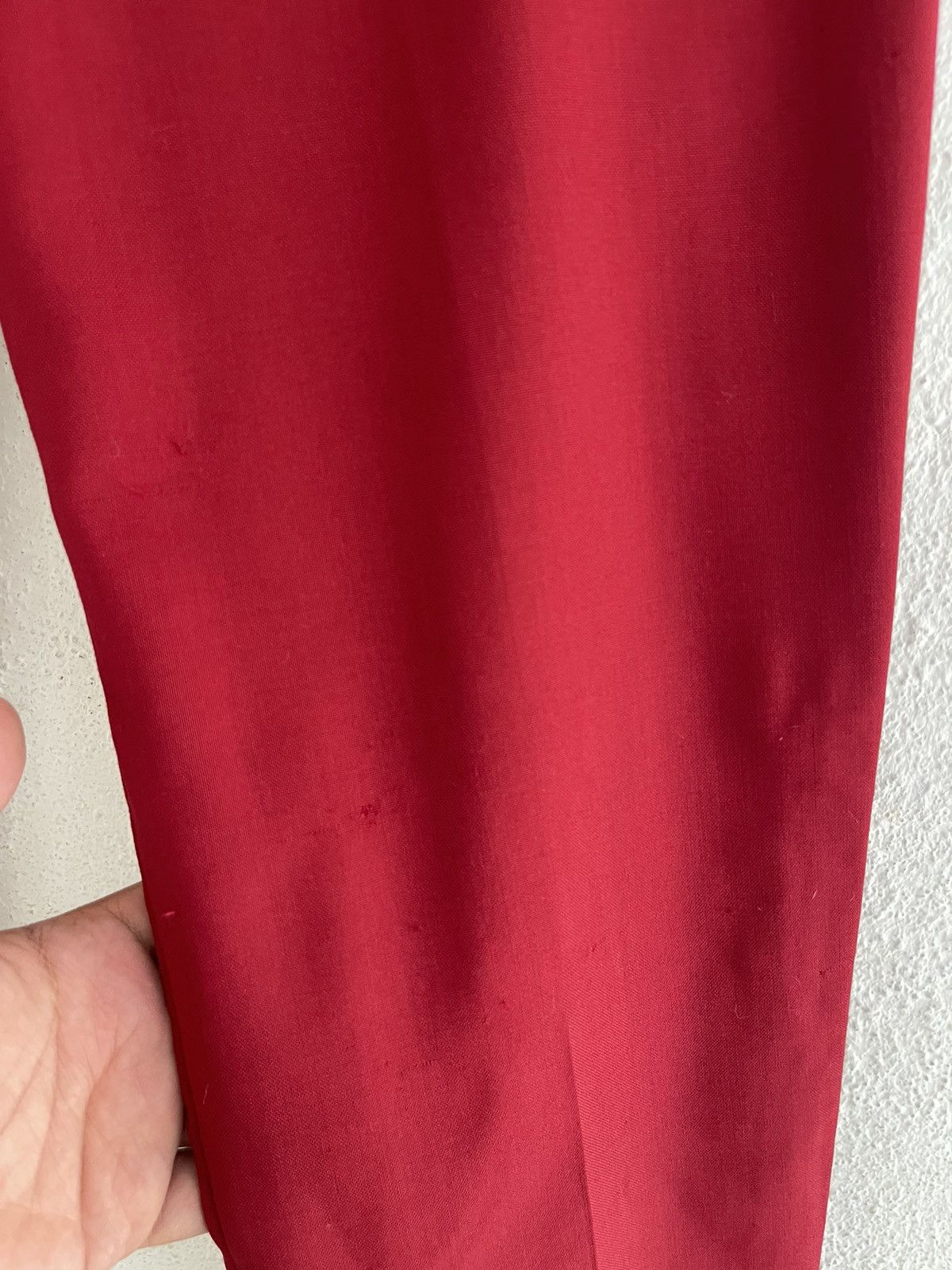 Marni Marni Red Pants Virgin Wool Size 28" / US 6 / IT 42 - 4 Thumbnail