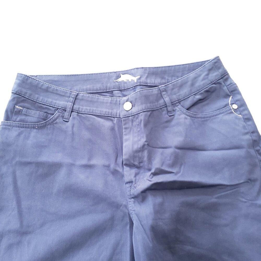 Tommy Bahama CT467 Tommy Bahama Straight Leg Ankle Blue Pant 31X28 Size 31" - 2 Thumbnail