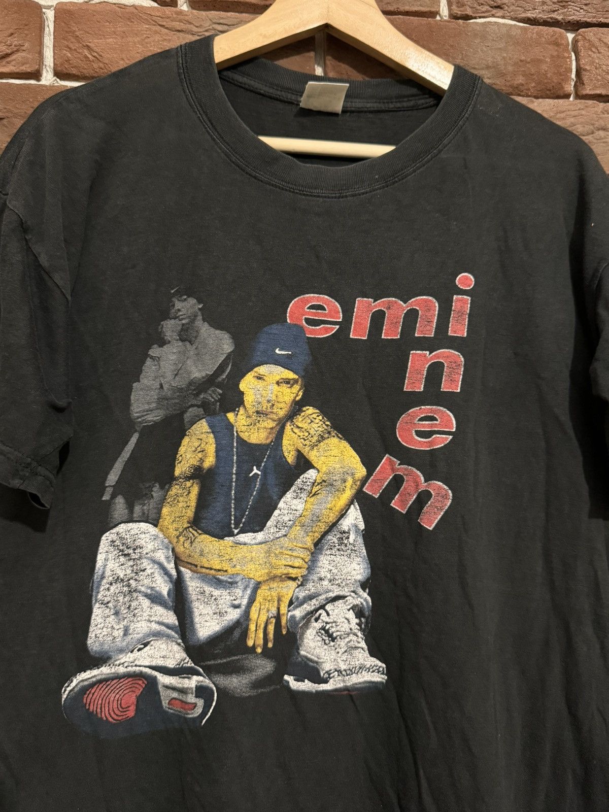 Eminem Vintage Eminem Rap Band 00s Y2K Tee Rare Print Streetwear Size US L / EU 52-54 / 3 - 3 Thumbnail