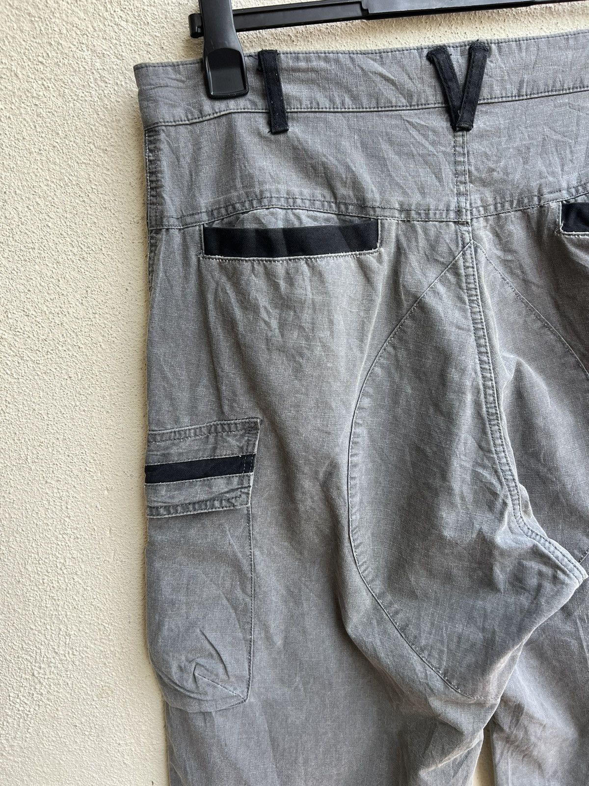 Shellac Vintage Revolver Japan Fade Grey Ripstop Baggy Cargo Trouser Size US 34 / EU 50 - 16 Thumbnail