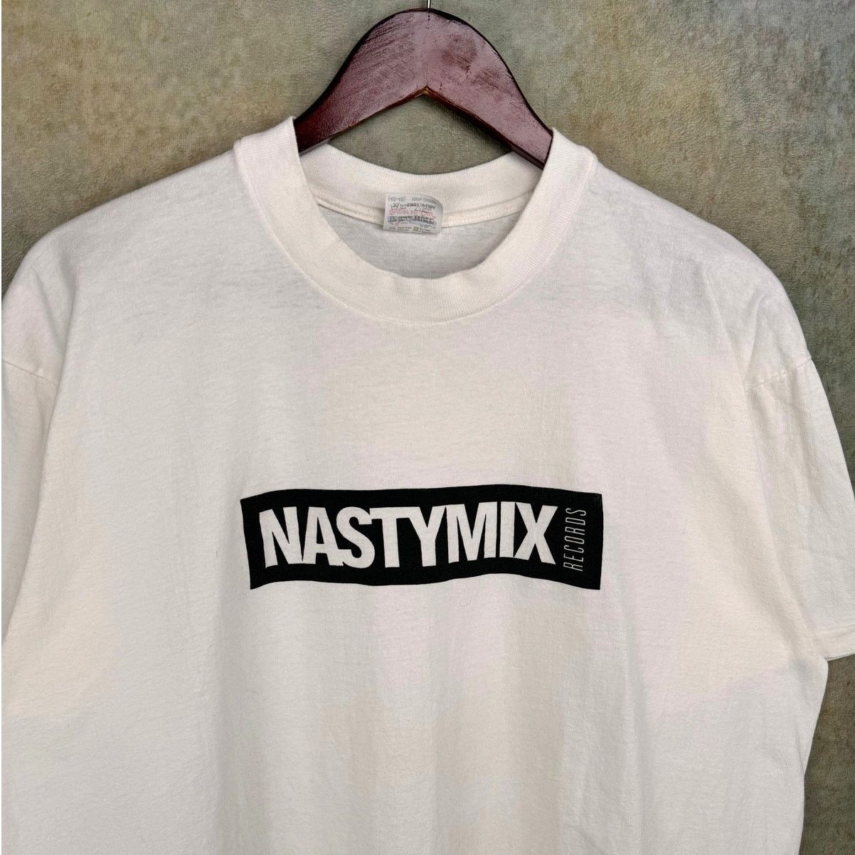 Rap Tees × Vintage VTG 1989 Nastymix Records T Shirt Sz XL White Sir Mix A Lot Size US XL / EU 56 / 4 - 7 Thumbnail