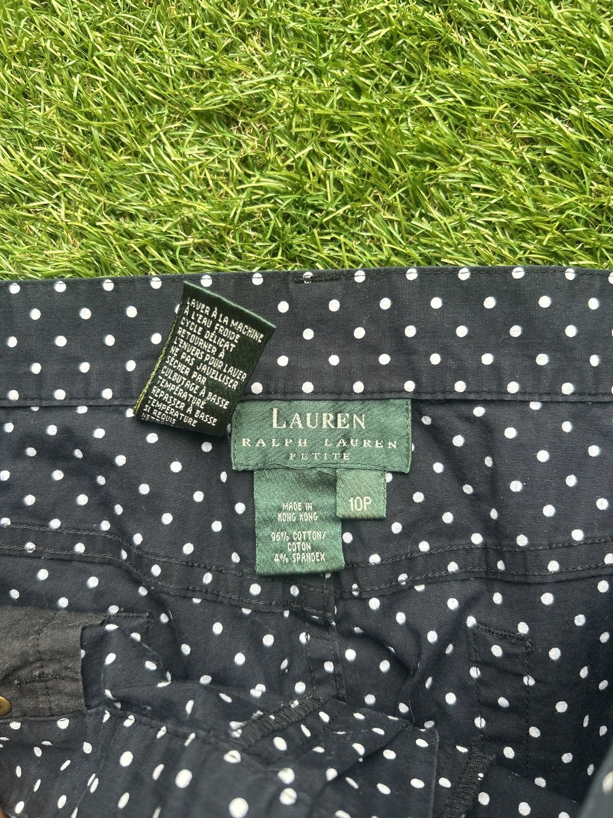 Ralph Lauren Vintage Lauren Ralph Lauren Petite Polka Dot Pants Size 32" / US 10 / IT 46 - 2 Thumbnail