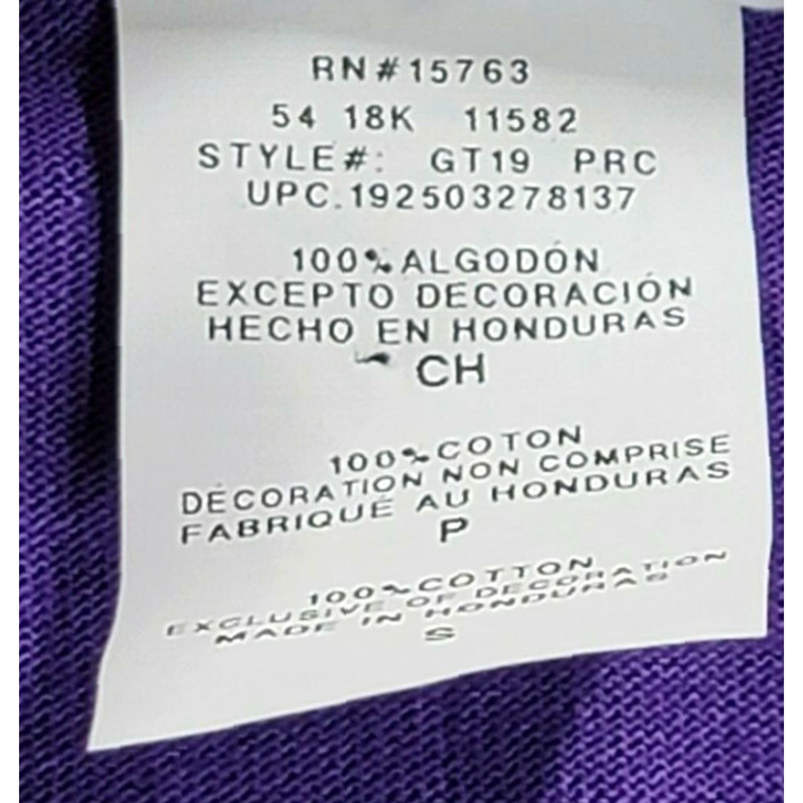 Champion Champion T-Shirt Classic Cotton Purple Short Sleeve Size S Mens OEM Logo Retro (Embroidered) Size US S / EU 44-46 / 1 - 6 Thumbnail