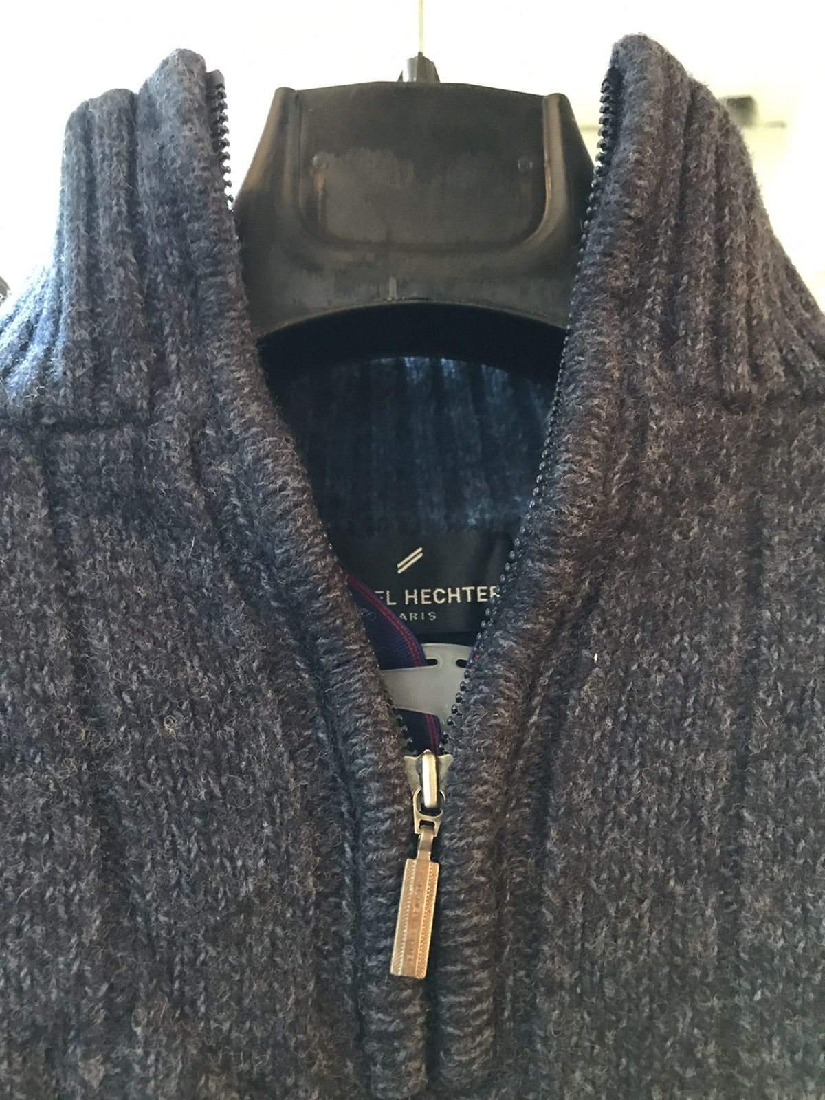 Other WOOL cotton blend THICK RIBBED QUARTER ZIP JUMPER Size US S / EU 44-46 / 1 - 7 Thumbnail