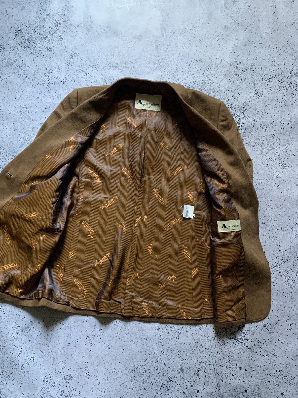 Aquascutum × Vintage Vintage Aquascutum Blazer Jacket Monogram Y2K USA Size 54R - 3 Thumbnail