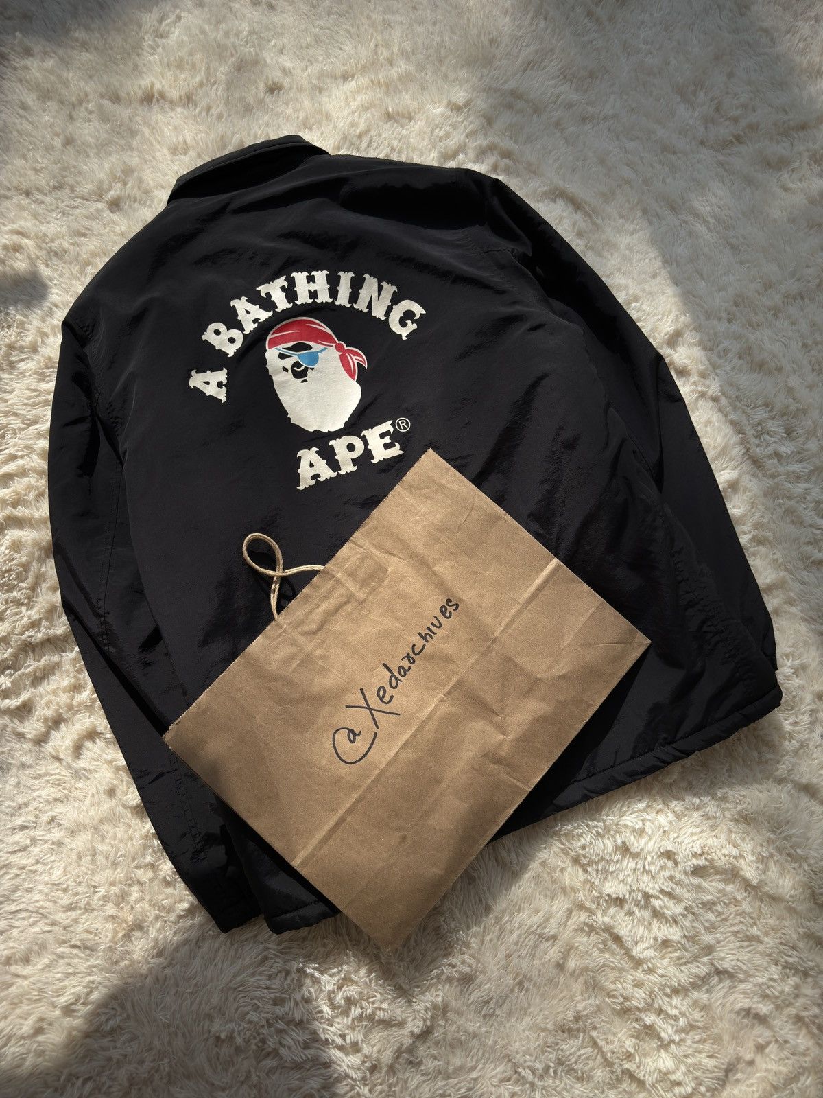 Bape Rare Bathing Ape BAPE Pirate Store Fleece pile Lined Jacket Size US XL / EU 56 / 4 - 9 Thumbnail
