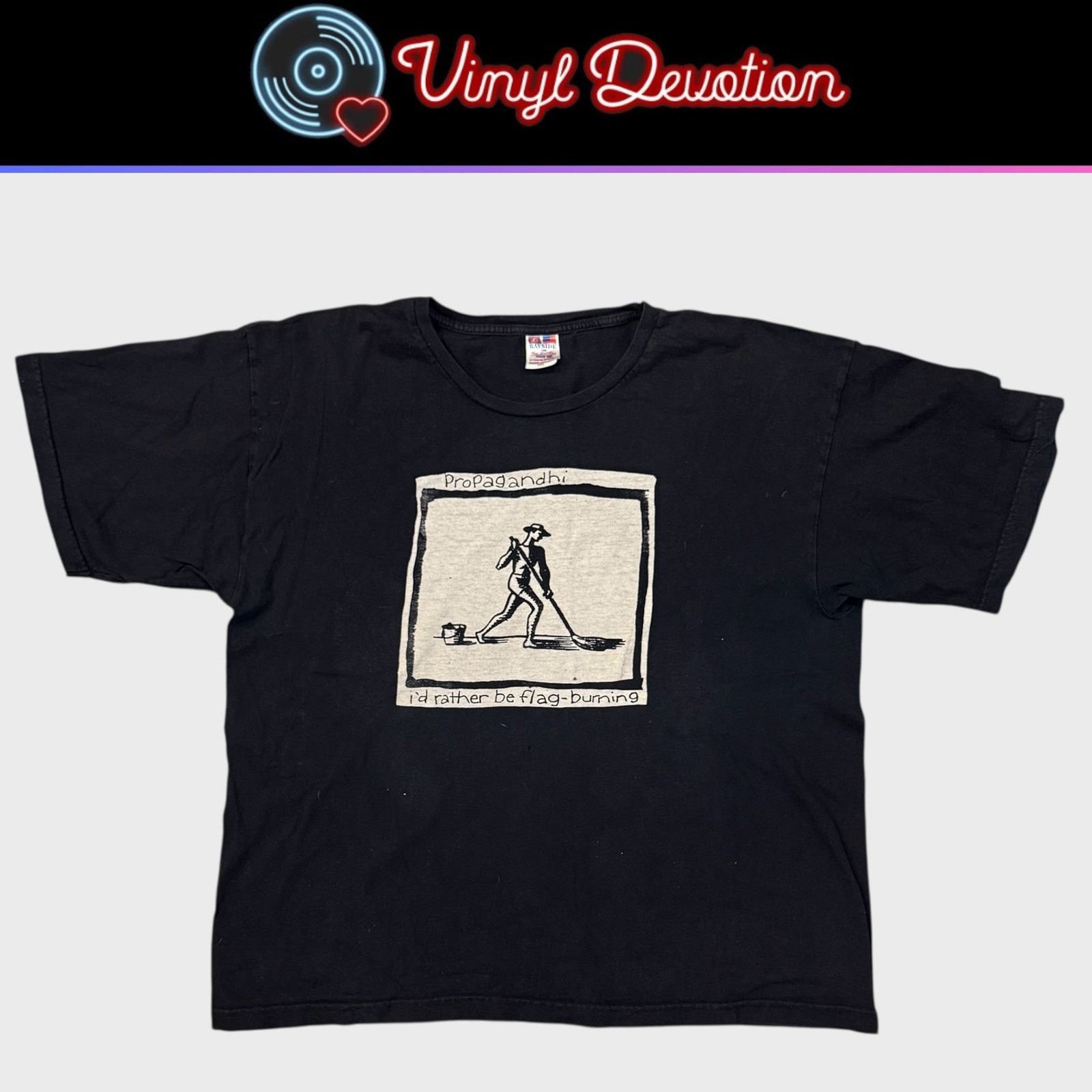 Other Propagandhi Band Flag Burning 90s Vintage Shirt Size XXL Size US XL / EU 56 / 4 - 1 Thumbnail