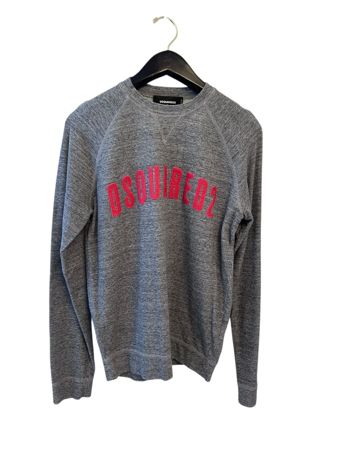 Dsquared2 Dsquared2 crewneck sweatshirt in grey marl with red logo M Size US M / EU 48-50 / 2 - 1 Thumbnail