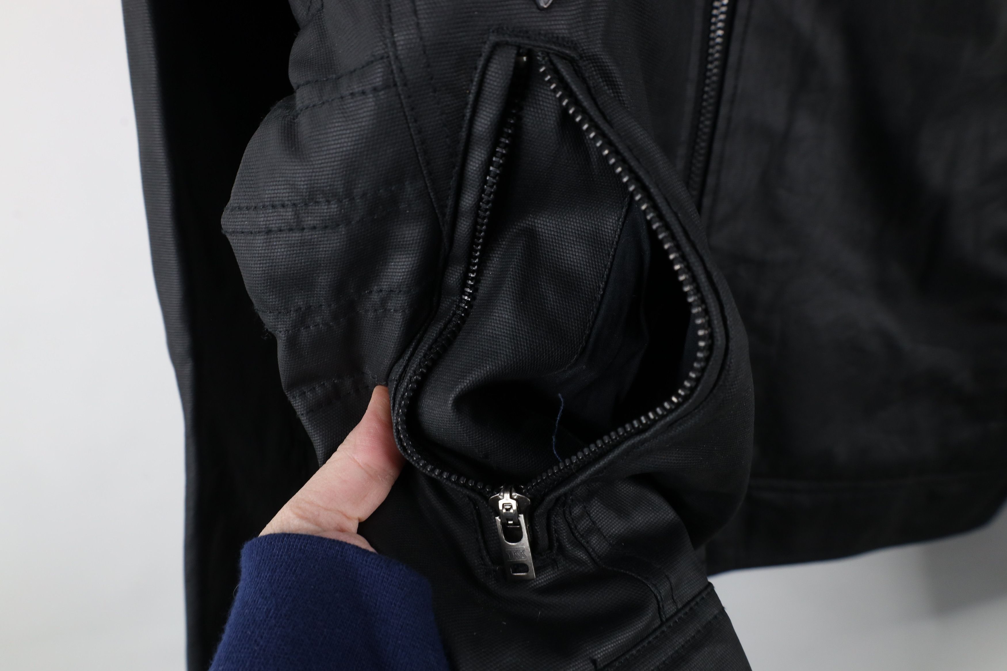 Fox Racing × Vintage Vintage Fox Racing Canvas Cafe Racer Bomber Jacket Black Size US XL / EU 56 / 4 - 6 Thumbnail