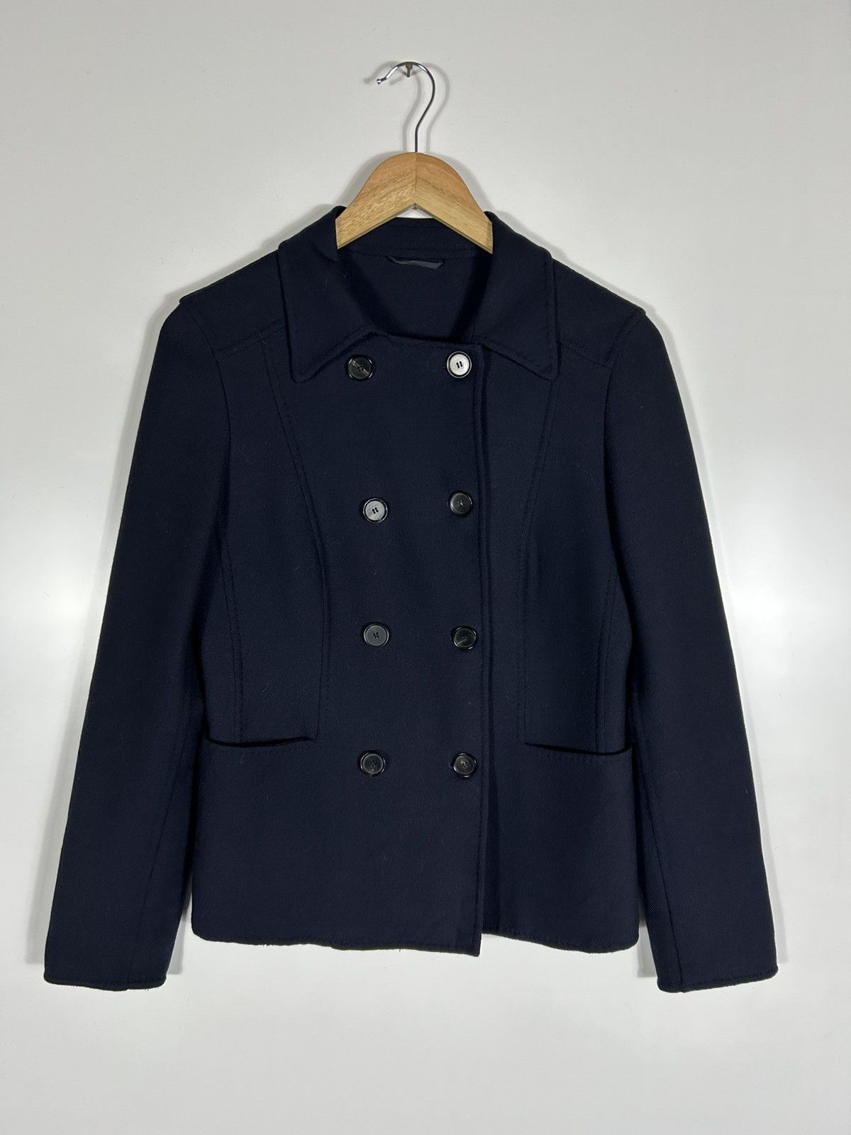 Herno 🔥Luxury Herno Wool Double Breast Coat Jacket Size S / US 4 / IT 40 - 6 Thumbnail