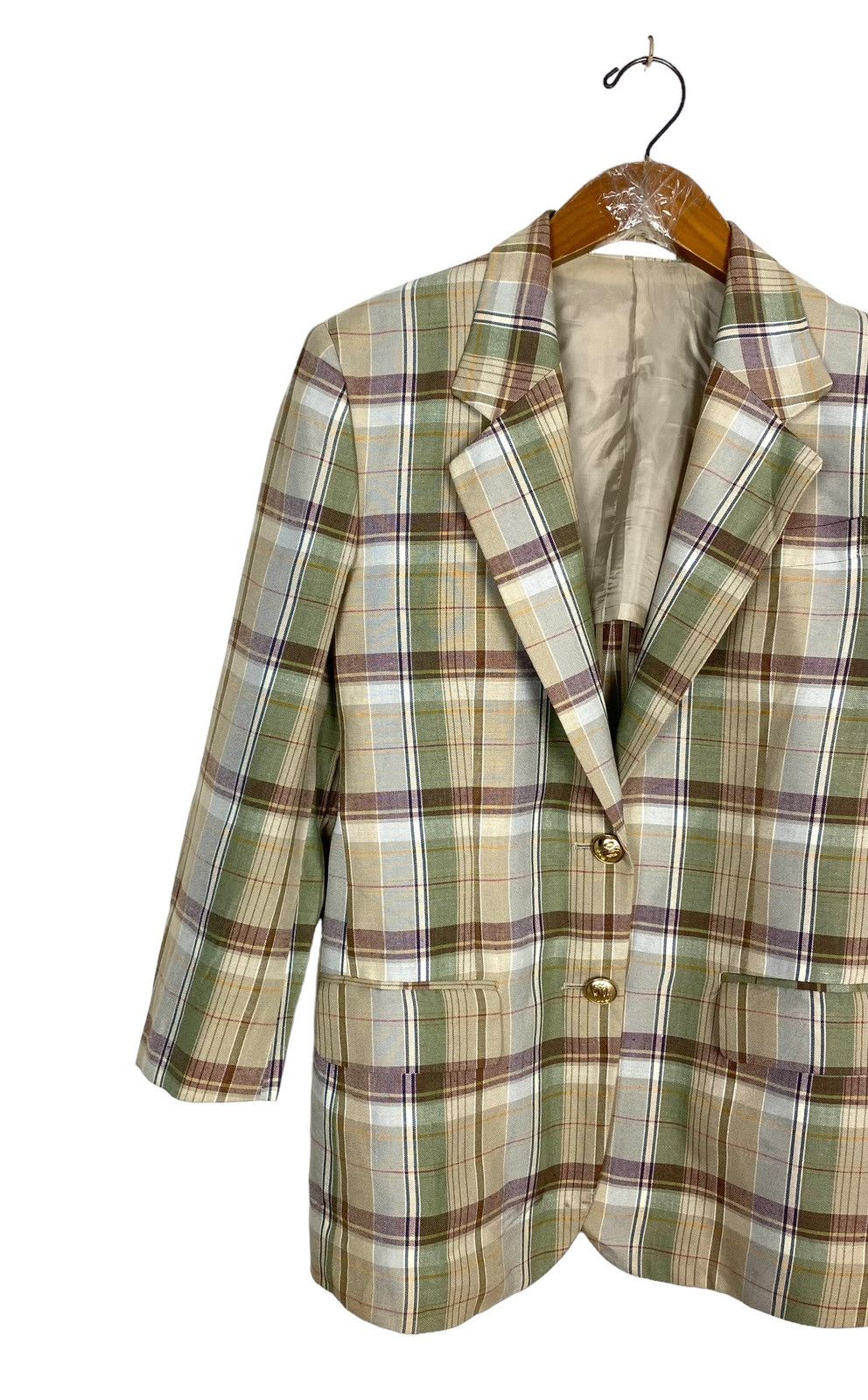 Burberry Rare‼️ Vintage Burberrys Coat Blazer Tartan Size M / US 6-8 / IT 42-44 - 2 Thumbnail