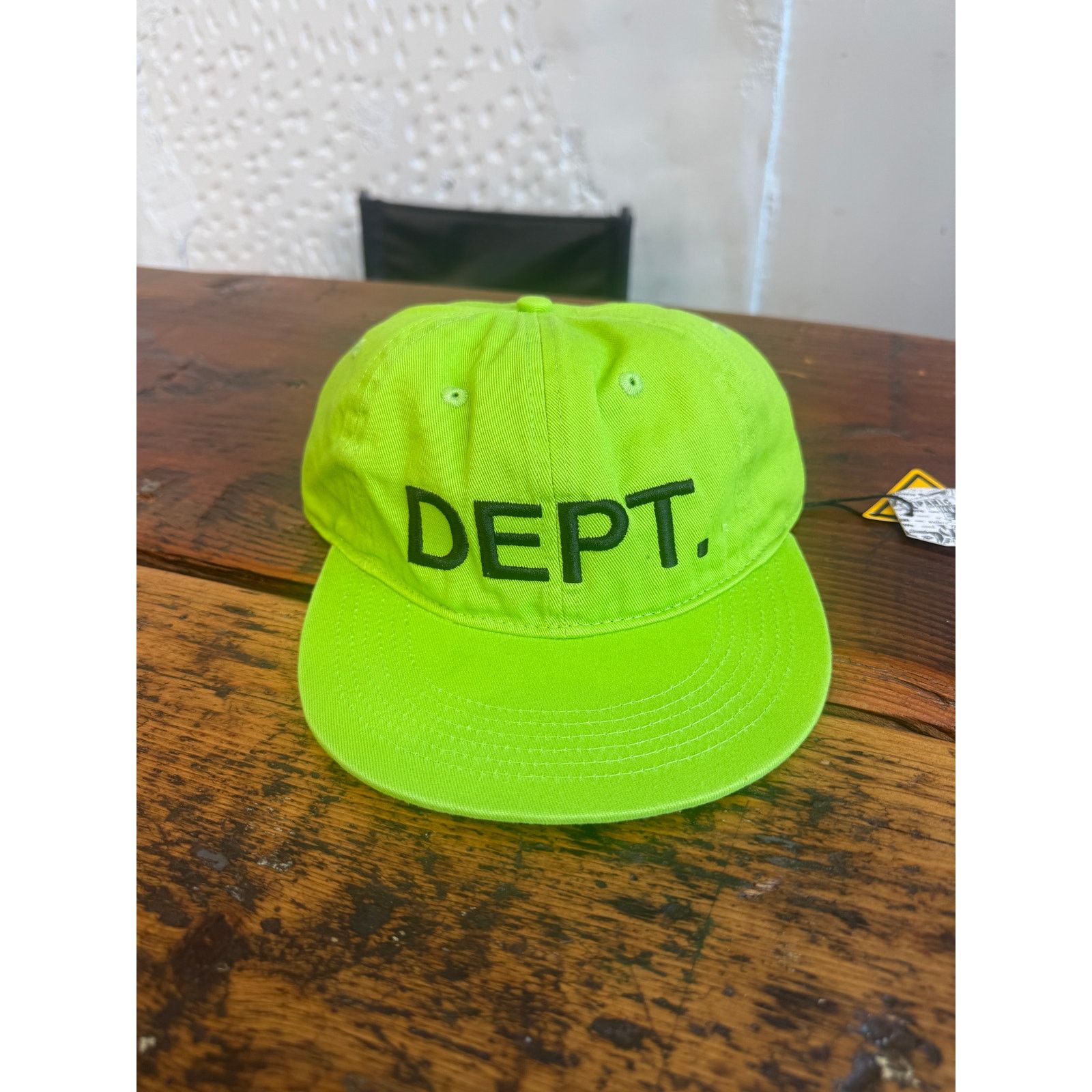 Gallery Dept. Gallery Dept. Lime Green DEPT Logo Embroidered Snapback Hat Size ONE SIZE - 3 Thumbnail