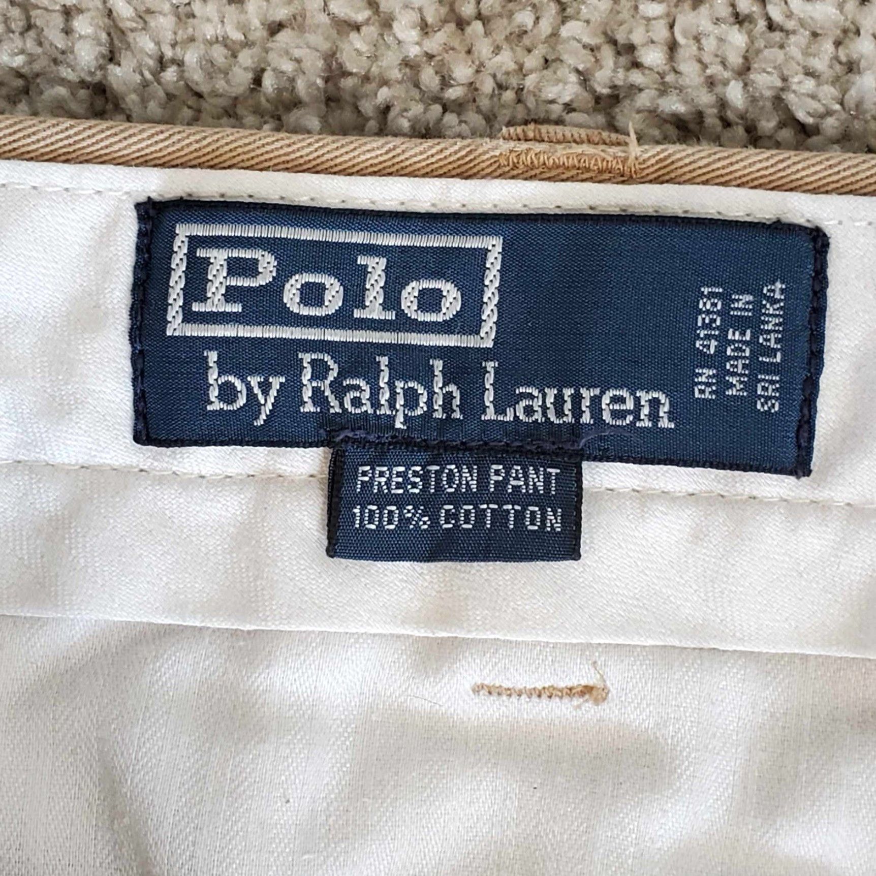 Polo Ralph Lauren VINTAGE Polo Ralph Lauren Preston Pants Men Size 34 X 31 Brown Straight Size US S / EU 44-46 / 1 - 2 Thumbnail