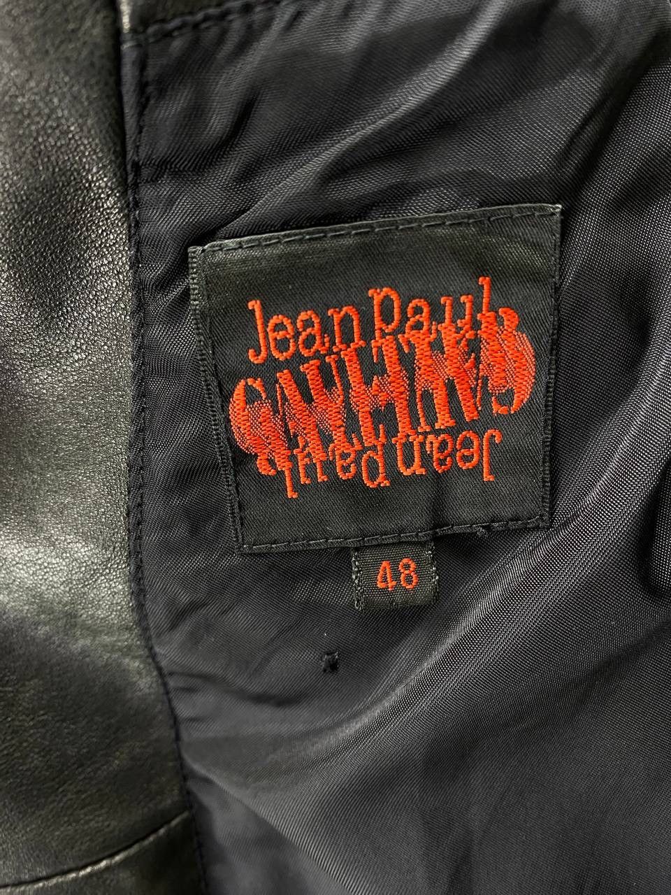 Jean Paul Gaultier × Vintage Vintage Jean Paul Gaultier Trench Coat Long Leather Jacket Size XL / US 12-14 / IT 48-50 - 9 Thumbnail