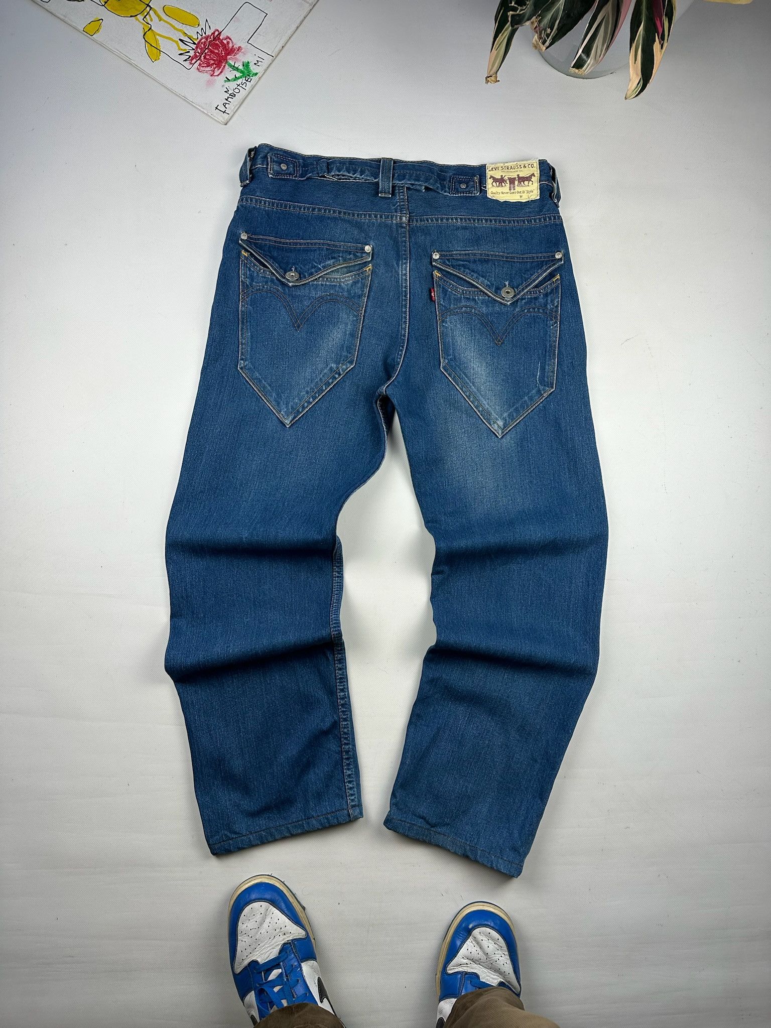 Levi's Levis Engineered Jeans Buckle Back Tag Size US 34 / EU 50 - 1 Thumbnail