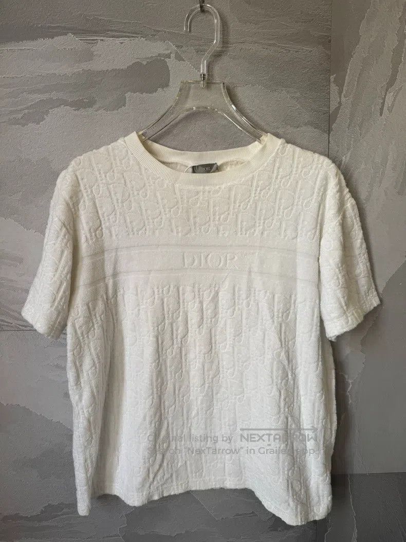 Dior Dior White slogan towel full LOGO short sleeves Size US XS / EU 42 / 0 - 1 Thumbnail