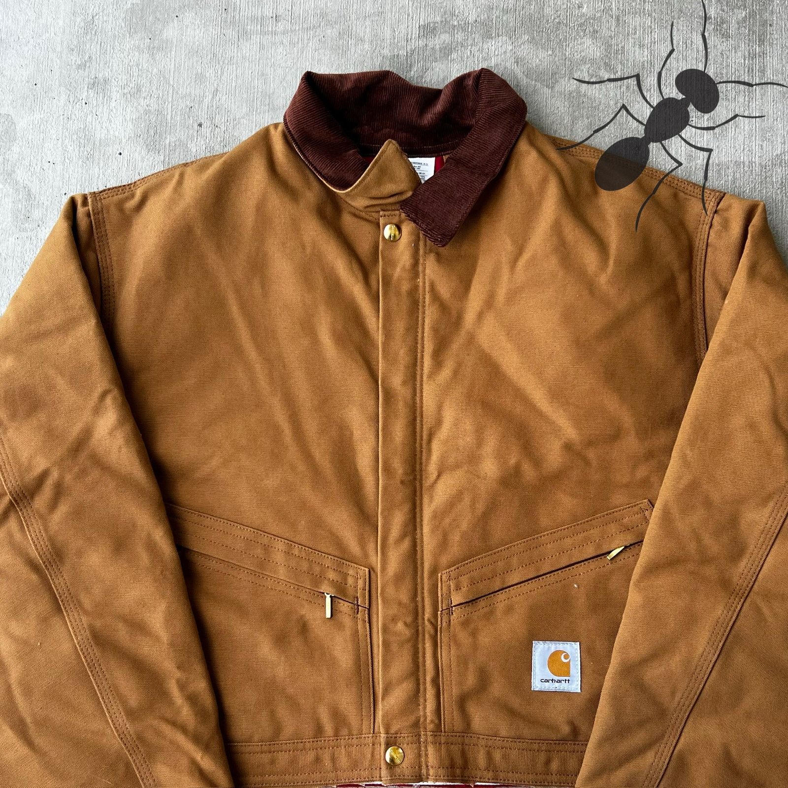 Carhartt × Vintage Carhartt brown cropped Detroit style work wear jacket Size US XXL / EU 58 / 5 - 2 Thumbnail