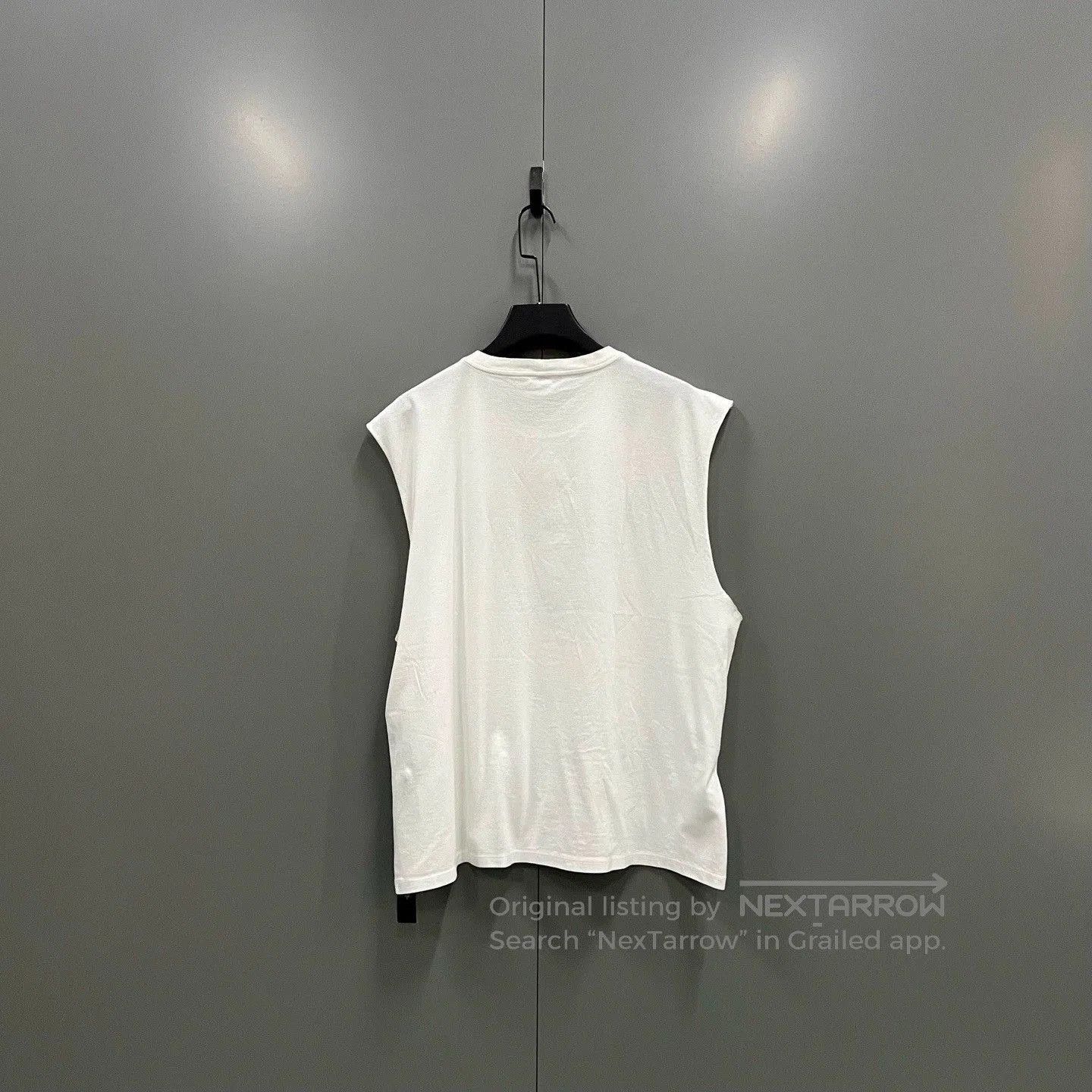 Celine celine white studded logo short sleeve tee. Size L / US 10 / IT 46 - 2 Thumbnail