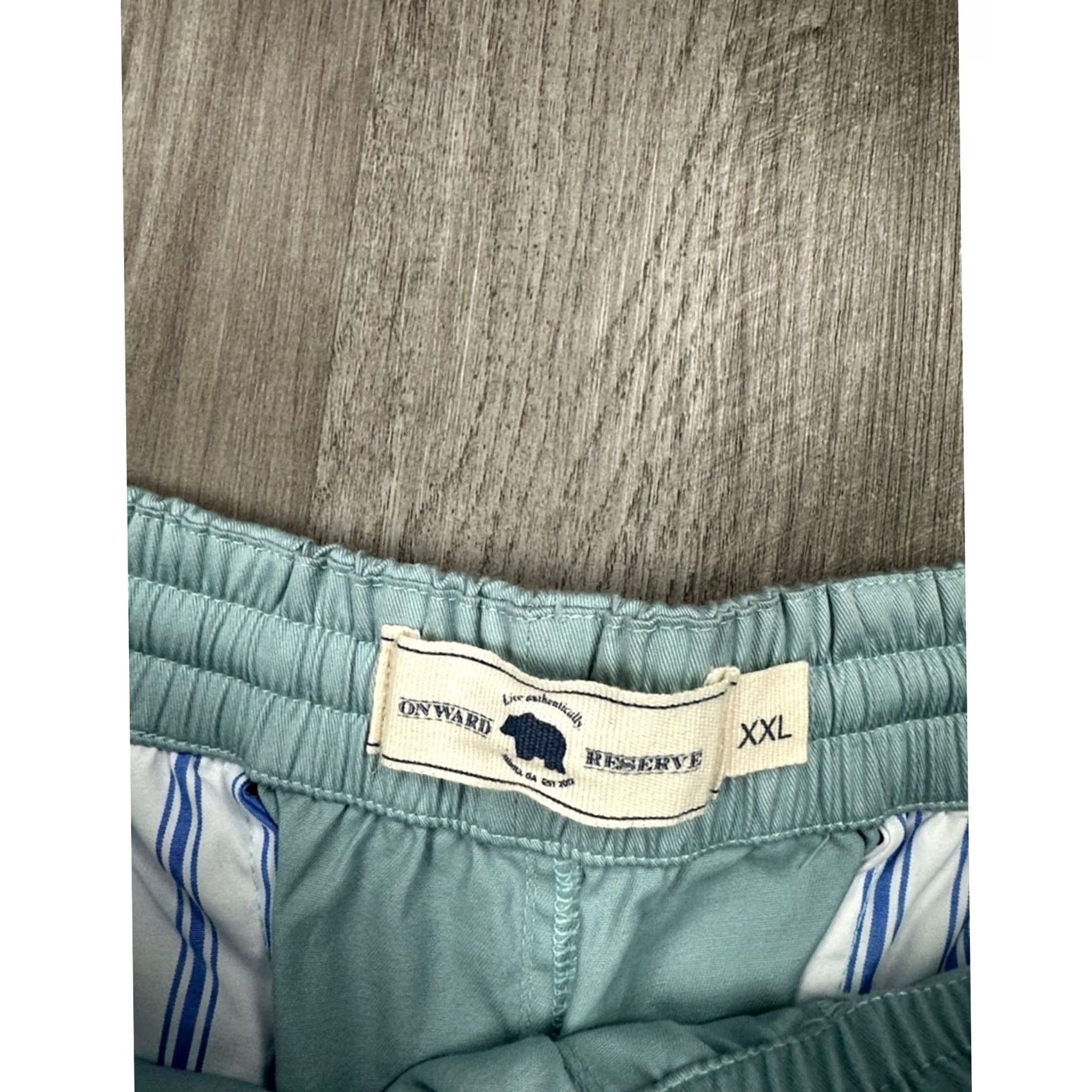 Vintage Onward Reserve Cotton Stretch Pull On Drawstring Short 2XL Green Men's Regular Chino Short Size US 39 - 5 Thumbnail