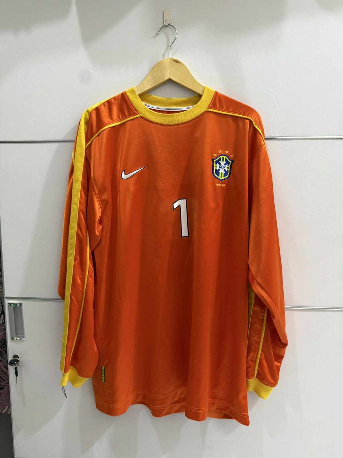 Other Brazil 1998 Goalkeeper Taffarel Size US L / EU 52-54 / 3 - 1 Thumbnail