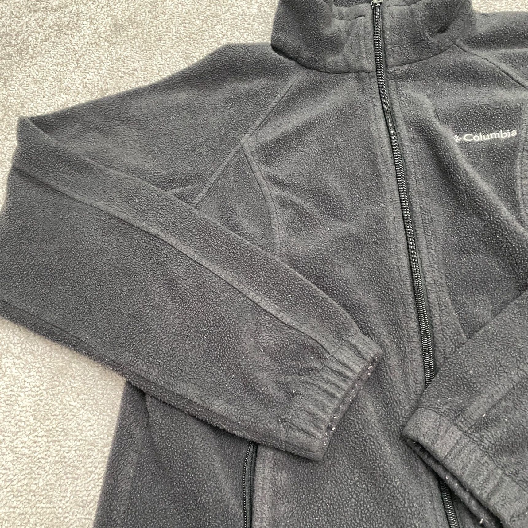 Vintage Columbia Benton Springs Fleece Jacket Women Medium Black Full Zip Outdoor Hiking Size M / US 6-8 / IT 42-44 - 5 Thumbnail