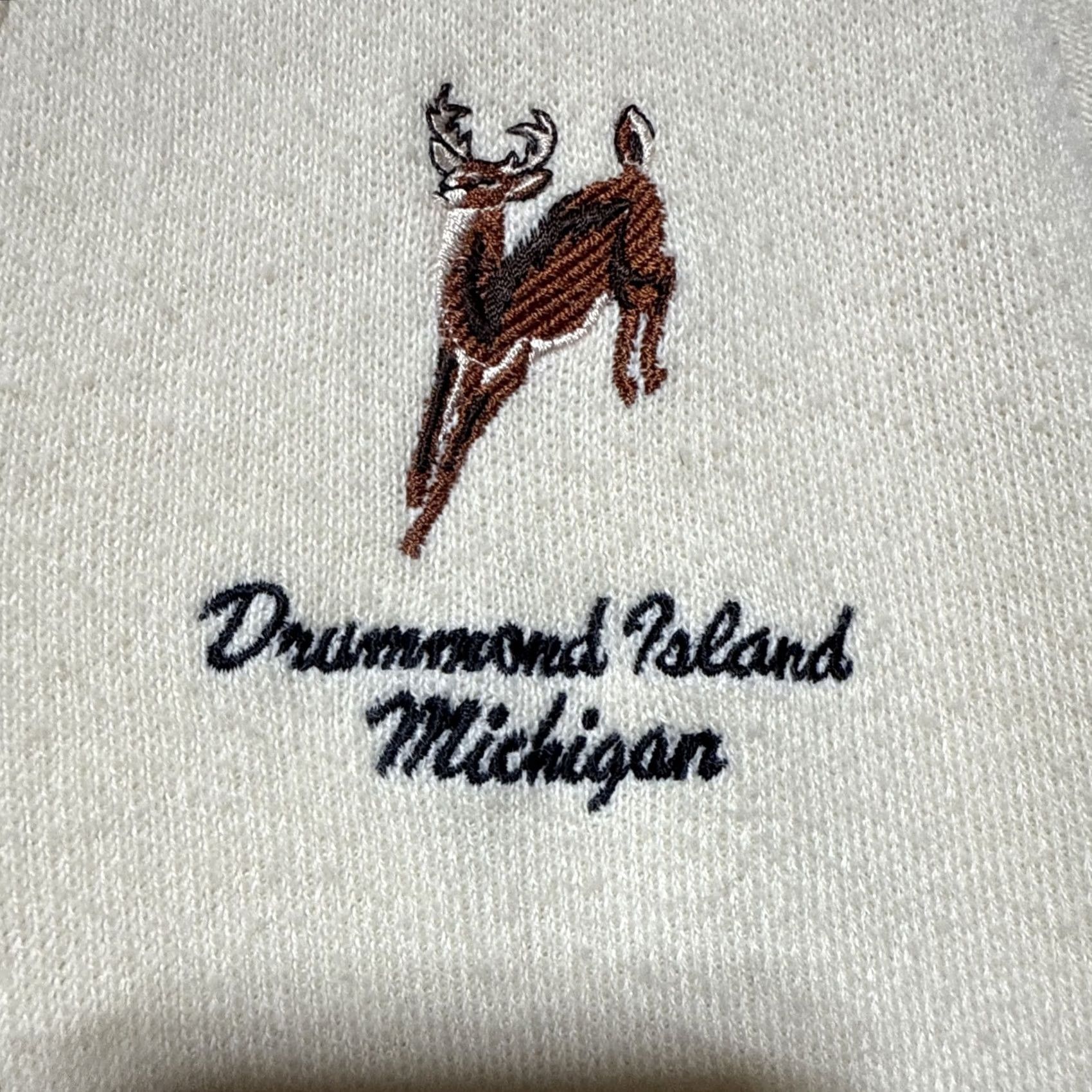 Vintage VINTAGE Collegiate Casuals Deer V-Neck Sweater Men’s M Ivory 80s Knit Pullover Size US M / EU 48-50 / 2 - 3 Thumbnail