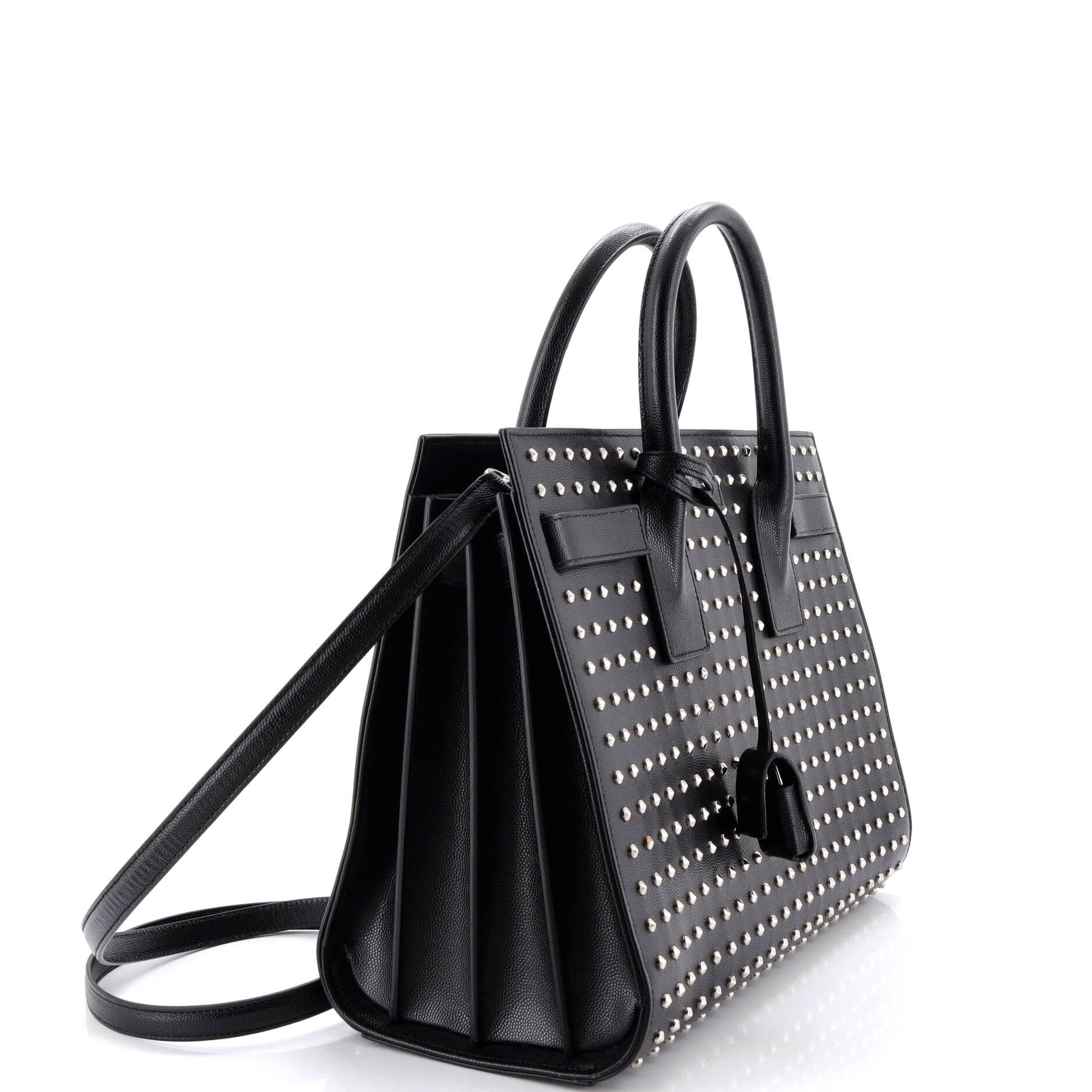 Saint Laurent Paris Sac de Jour Bag Studded Leather Small Size ONE SIZE - 1 Thumbnail