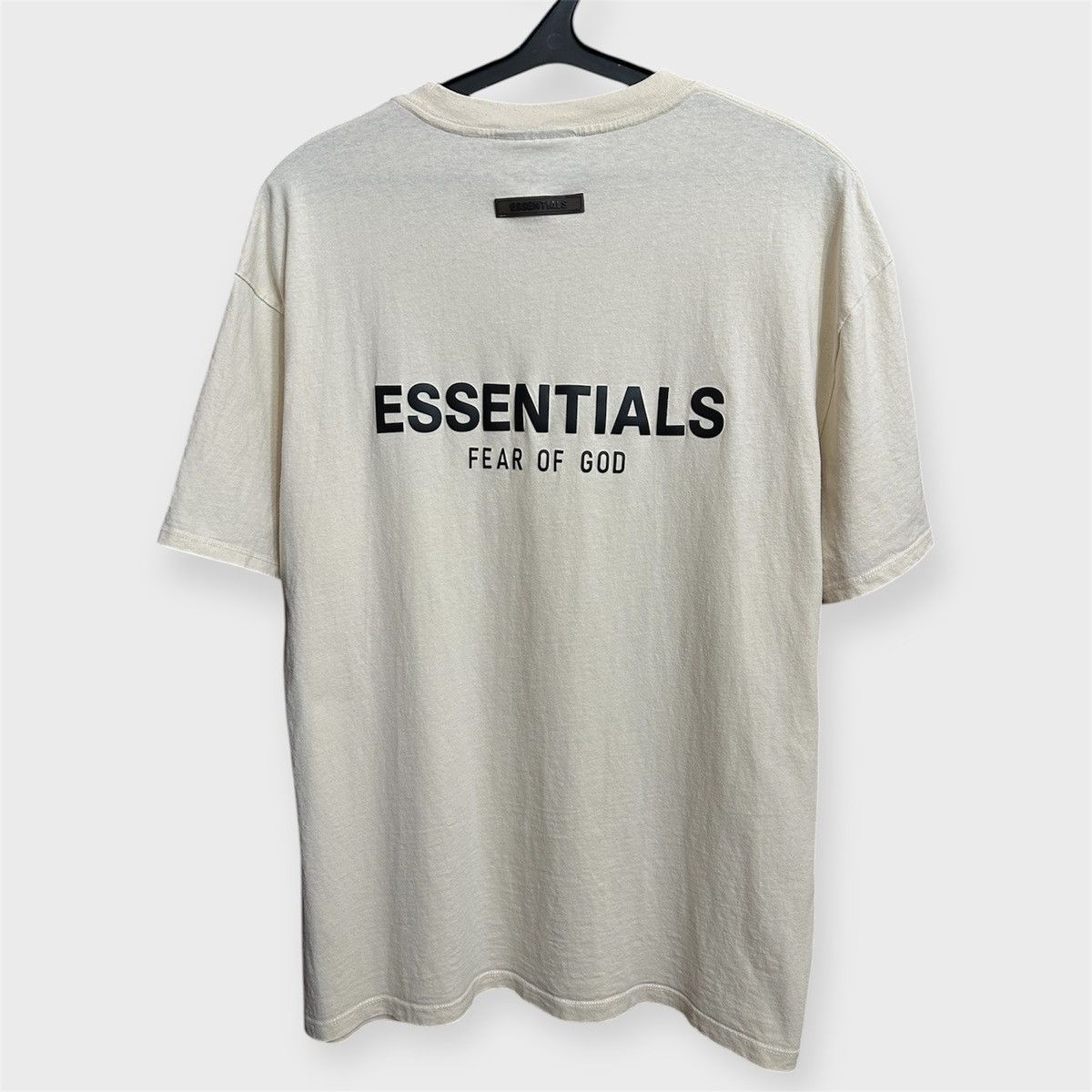 Fear Of God Essentials Beige T Shirt | Grailed