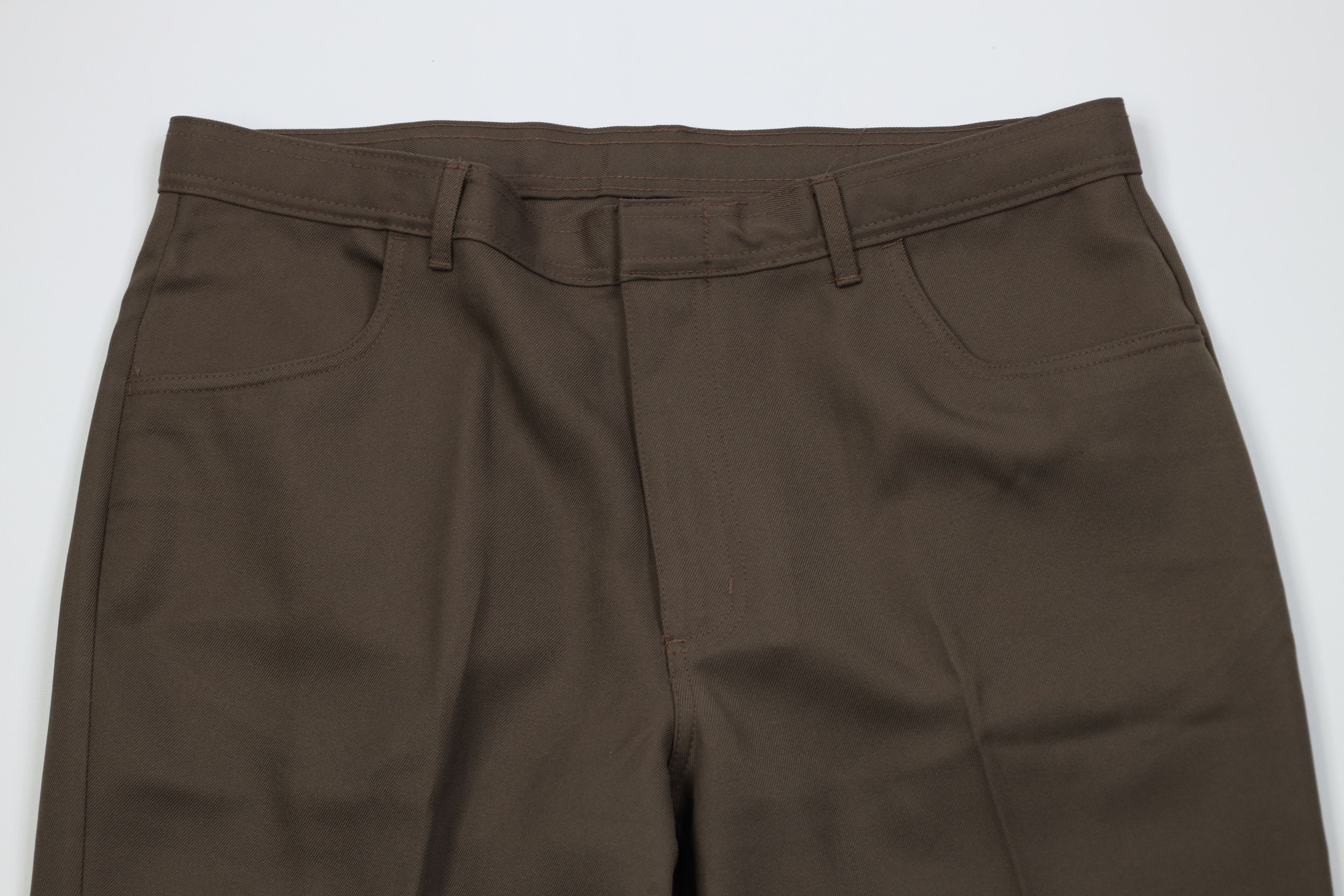 Vintage Vintage 90s Streetwear Flared Wide Leg Chino Pants Brown Size US 38 / EU 54 - 2 Thumbnail
