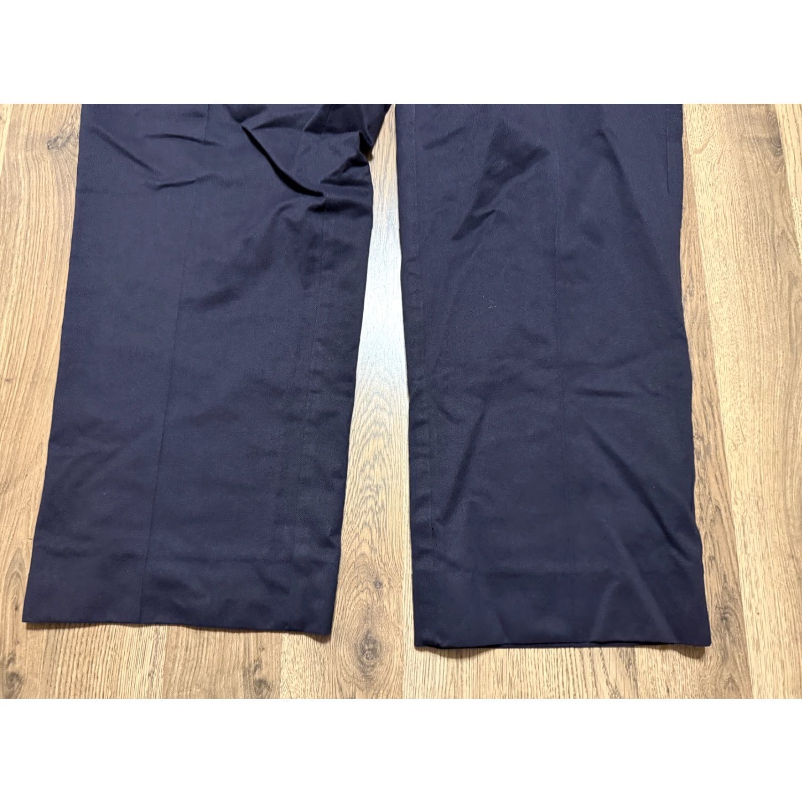 Vintage Topps Pants Mens 41x30 Black Straight Leg Flat Front 42" Length ChinO Casual Vintage: No 41x30 Regular inseam 30 in Size US 41 - 3 Thumbnail