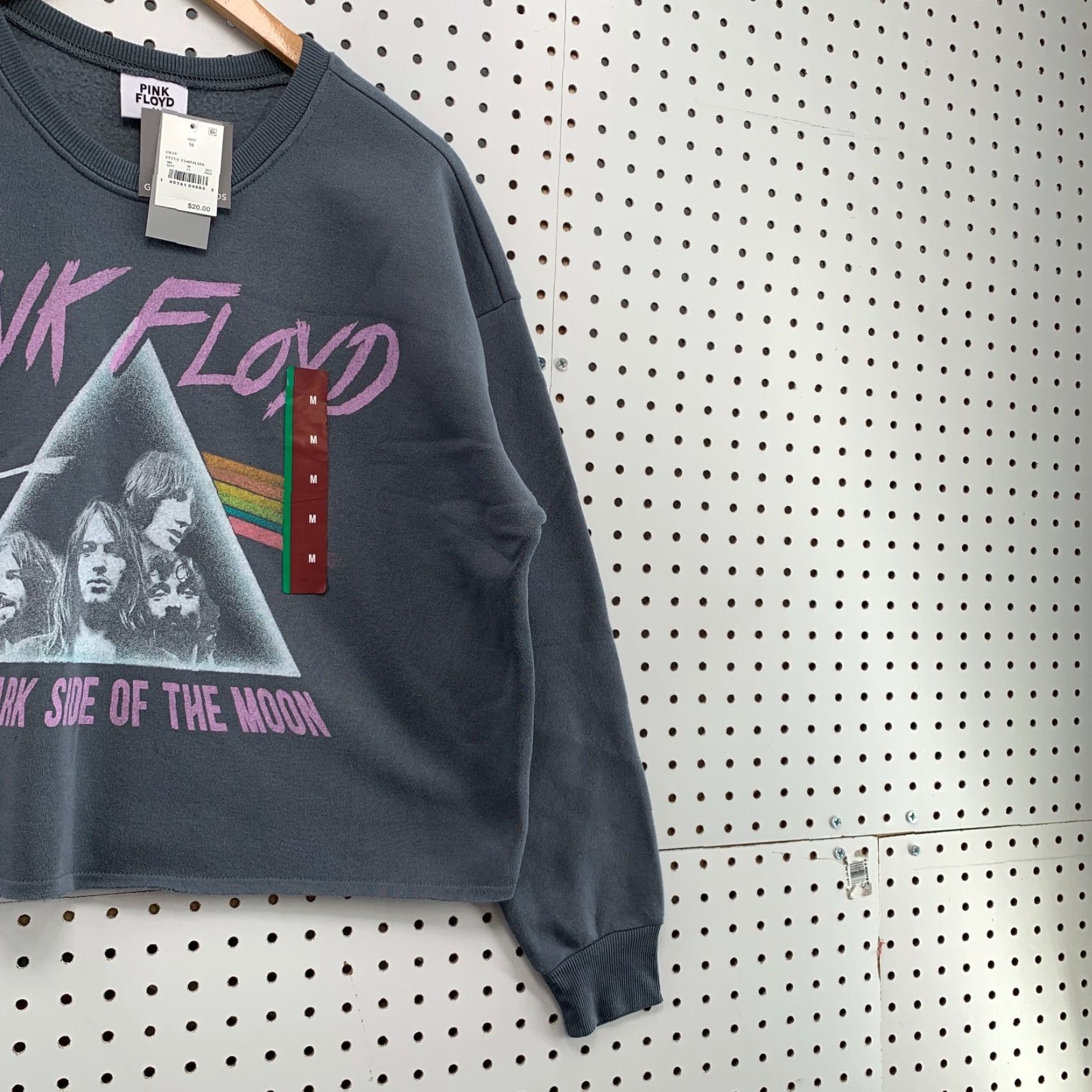 Vintage VINTAGE New Pink Floyd Crewneck Sweatshirt Gray Womens Medium Dark Side MOON 25x22.5 Size M / US 6-8 / IT 42-44 - 4 Thumbnail