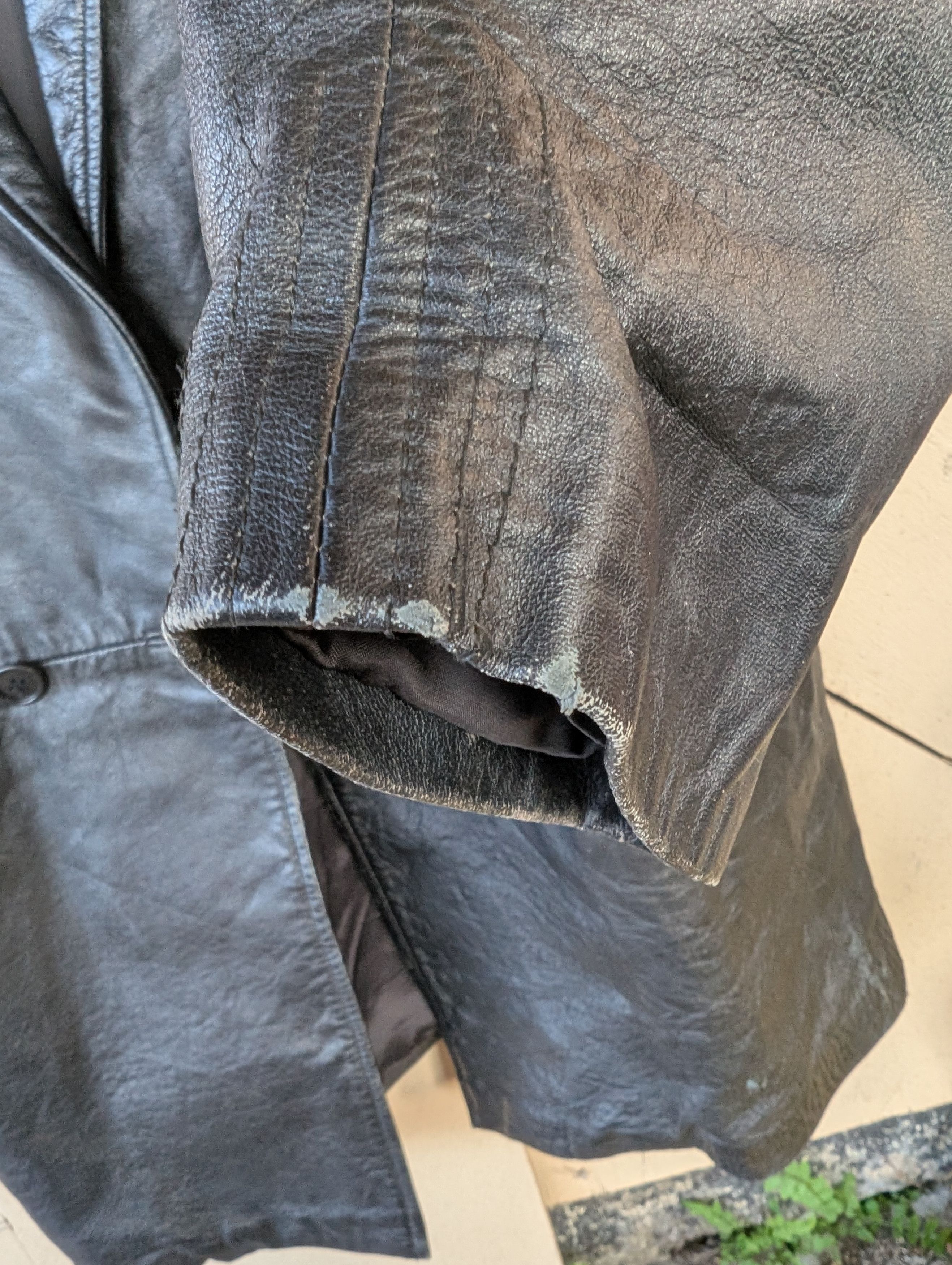 Japanese Brand Vintage Leather Long Jacket Size US XL / EU 56 / 4 - 15 Thumbnail