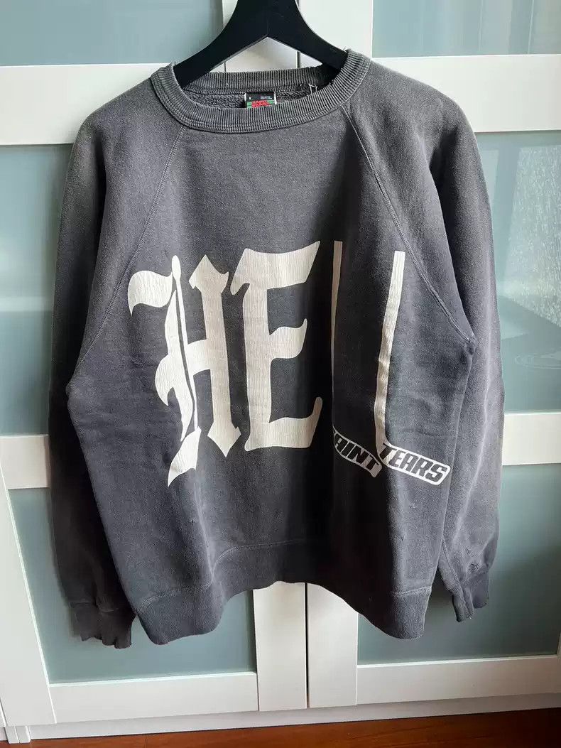 Saint Michael saint michael denim tears Joint sweater Size US L / EU 52-54 / 3 - 1 Thumbnail