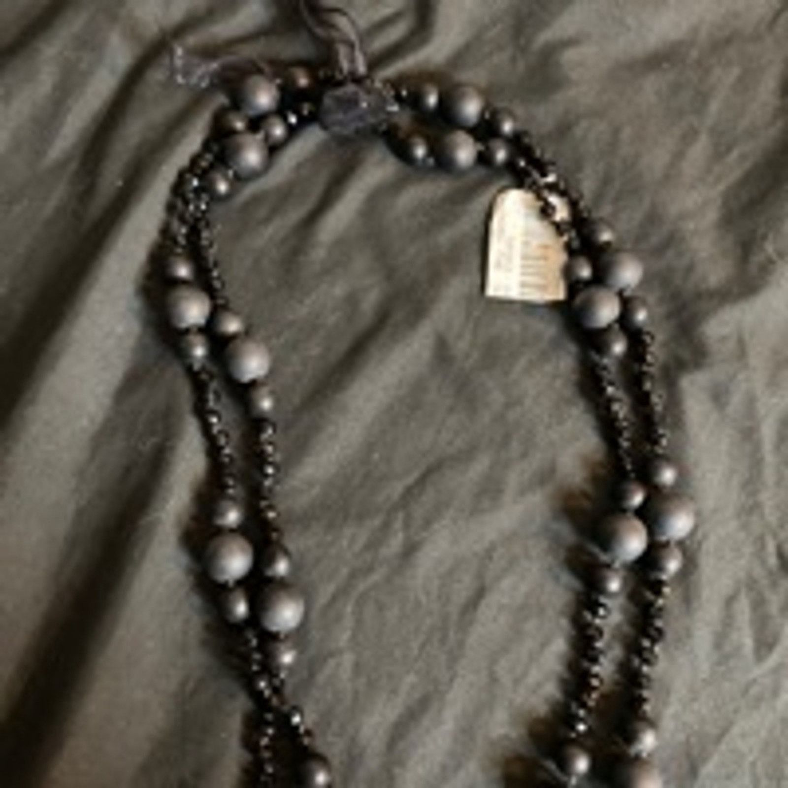 Other Vintage Black Multi-Layer Beaded Necklace Statement Jewelry Size ONE SIZE - 7 Thumbnail