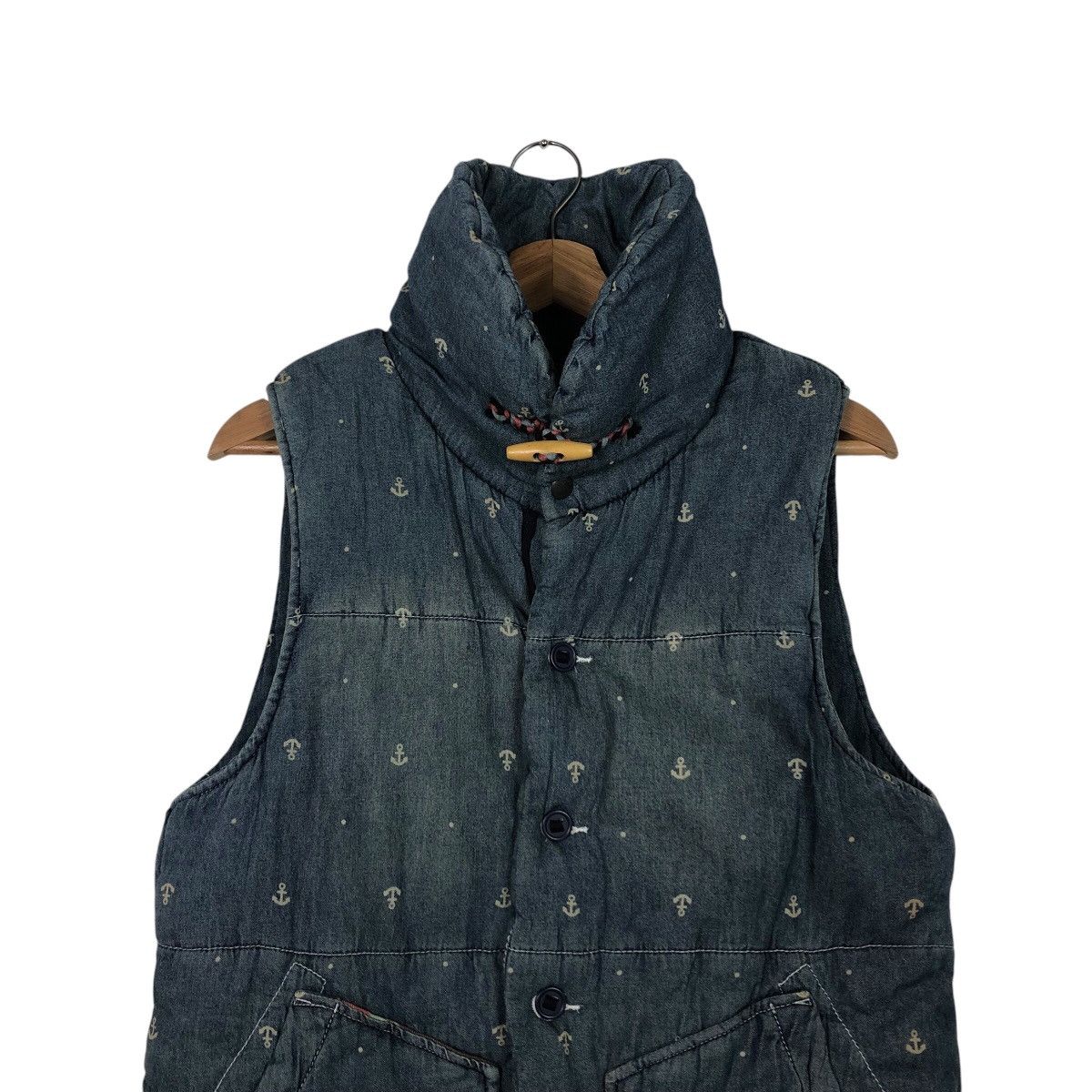 Hysteric Glamour 📌Vintage Biker Denim Vest Power To The People Punk Design Size US M / EU 48-50 / 2 - 4 Thumbnail