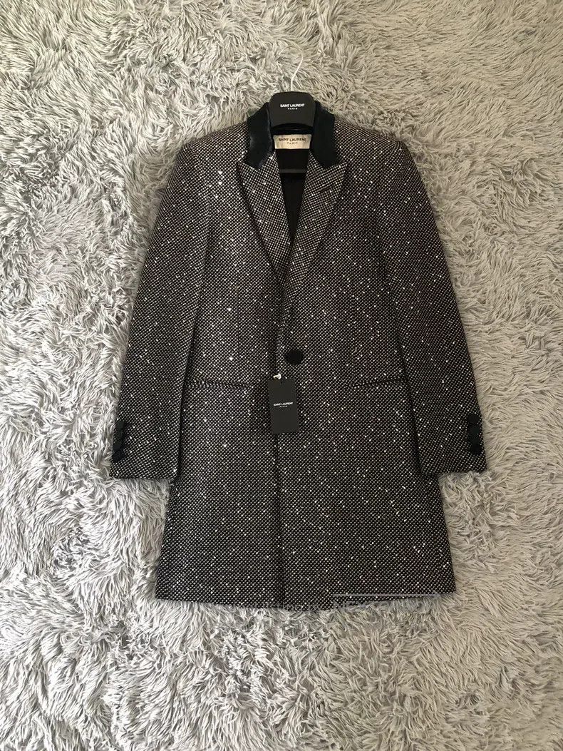 Saint Laurent Paris Saint Laurent Paris Water Droplet and Sequin Embroidered C Size US S / EU 44-46 / 1 - 1 Thumbnail