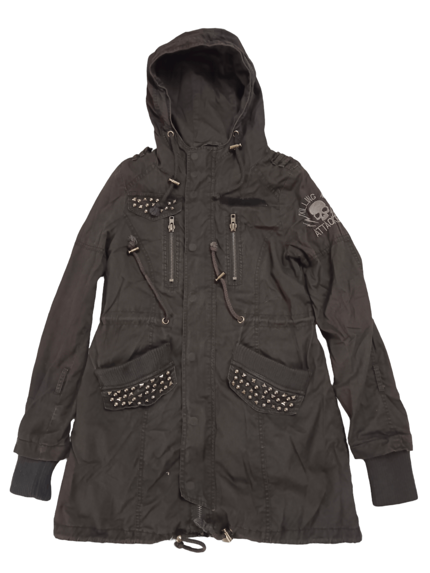 Edition Japan Ghost Of Harlem Skull Punk Studded Zipper Hoodie Size US S / EU 44-46 / 1 - 2 Thumbnail