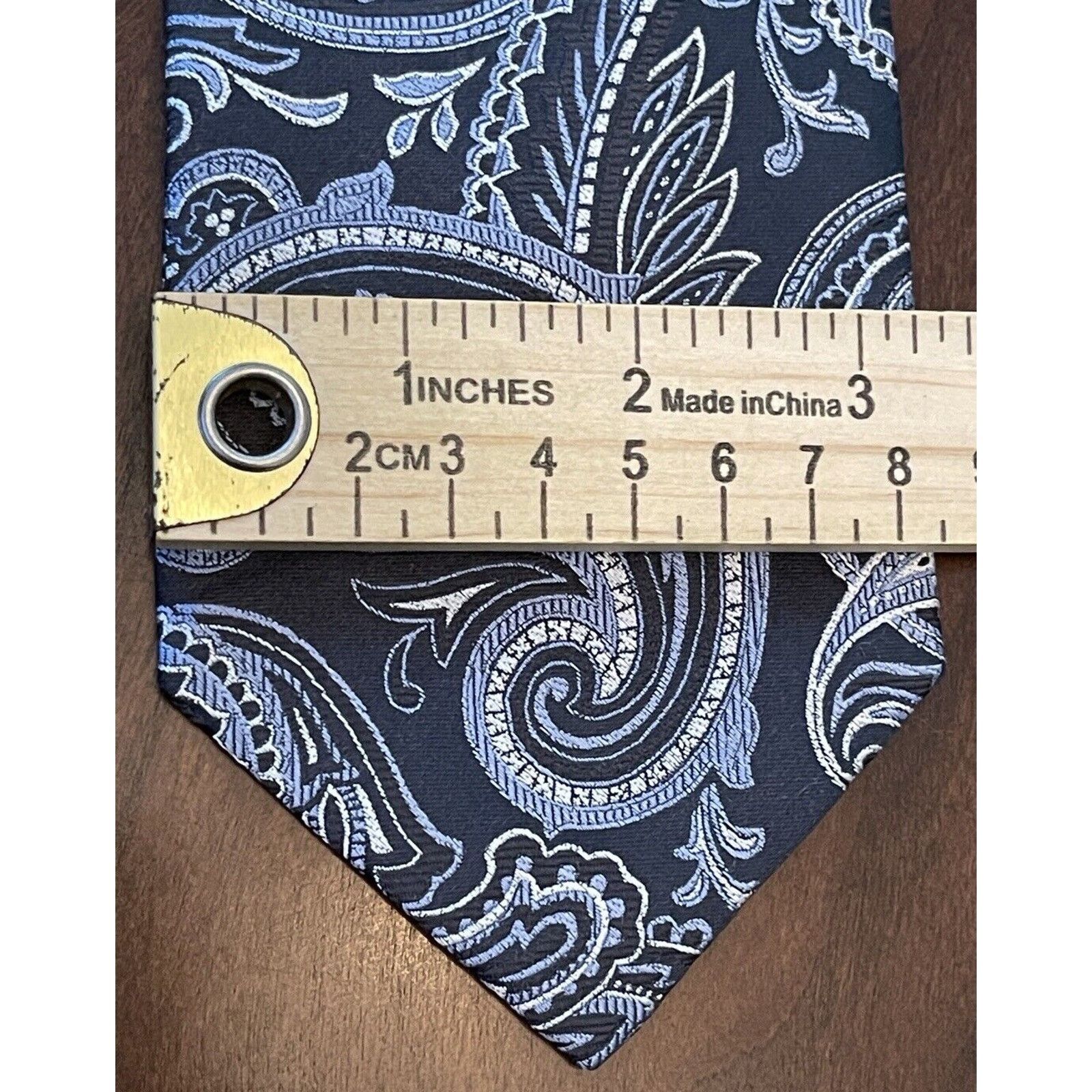 Croft & Barrow Croft & Barrow Black Blue Hand Made 100% Silk Made In China Size ONE SIZE - 4 Thumbnail