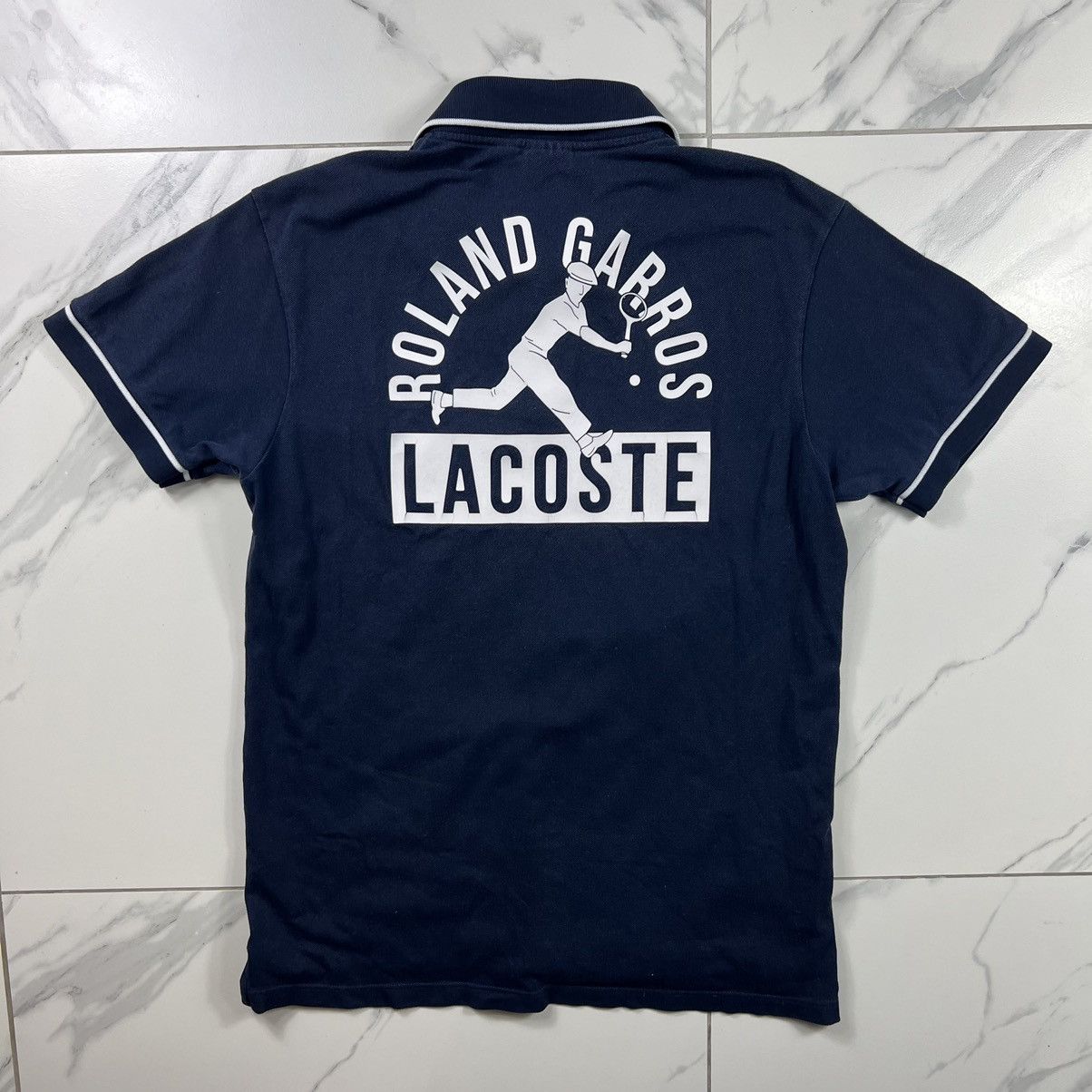 Lacoste Lacoste x Roland Garros Tennis Blue Polo Shirt | Grailed