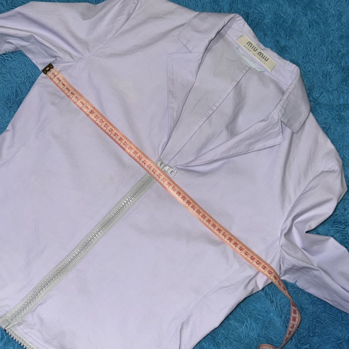 Miu Miu 2000’ Runway Archival Miu Miu Lilac Zip-Trim Jacket + Skirt Size L / US 10 / IT 46 - 22 Thumbnail