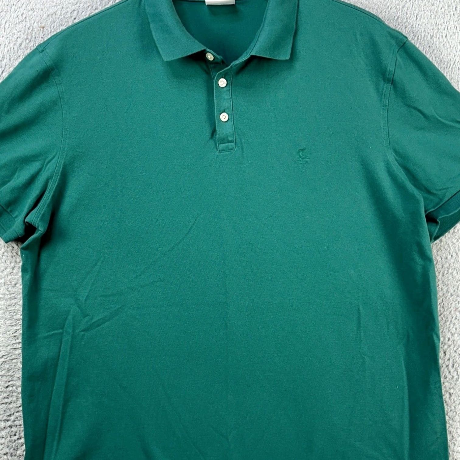 Charles Tyrwhitt Charles Tyrwhitt Polo Shirt Men XL Green Short Sleeve Rugby Logo Outdoor Comfort Breathable Collared Solid Cotton Spandex Size US XL / EU 56 / 4 - 2 Thumbnail