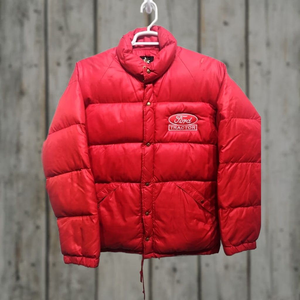 Vintage VINTAGE Alpine Design Puffer Jacket Mens M Red Nylon Western 70s 80s Skiing Coat Size US M / EU 48-50 / 2 - 1 Thumbnail