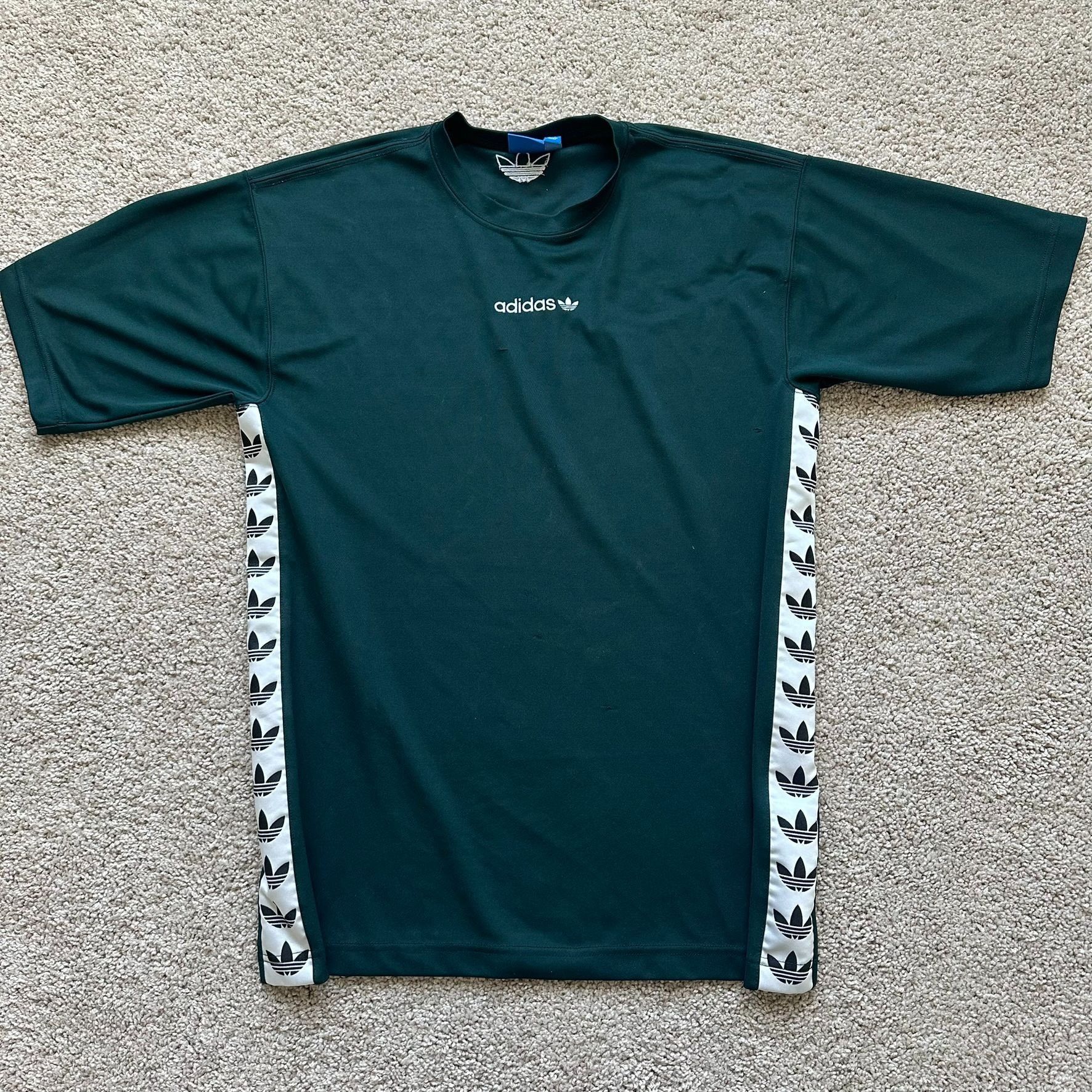 Adidas Adidas Originals Trefoil TNT Tape T-Shirt Green Athletic Log Size US S / EU 44-46 / 1 - 1 Thumbnail