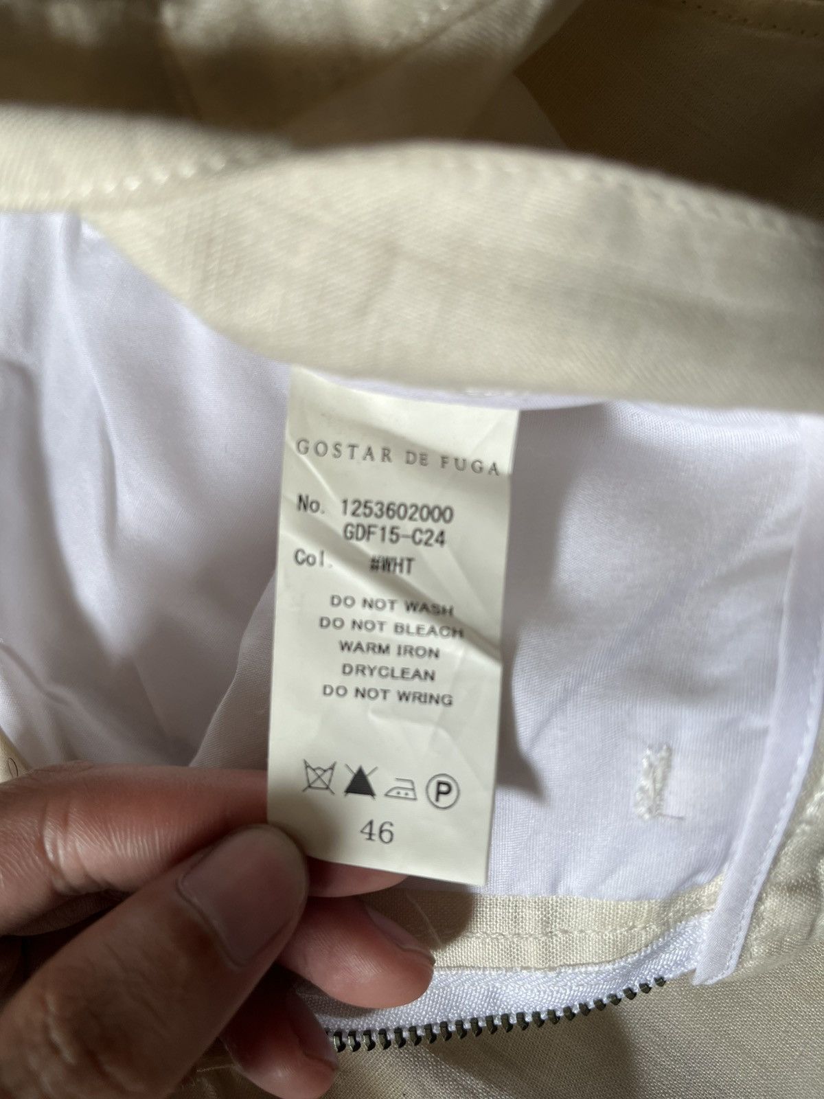 GOSTAR DE FUGA 🇯🇵Linen Shorts Casual Pant in White Size US 33 - 11 Thumbnail