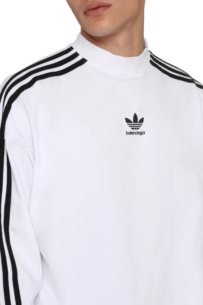 Adidas × Balenciaga o1s1wg110824 Long Sleeve Shirt in Black/White Size US XL / EU 56 / 4 - 3 Thumbnail