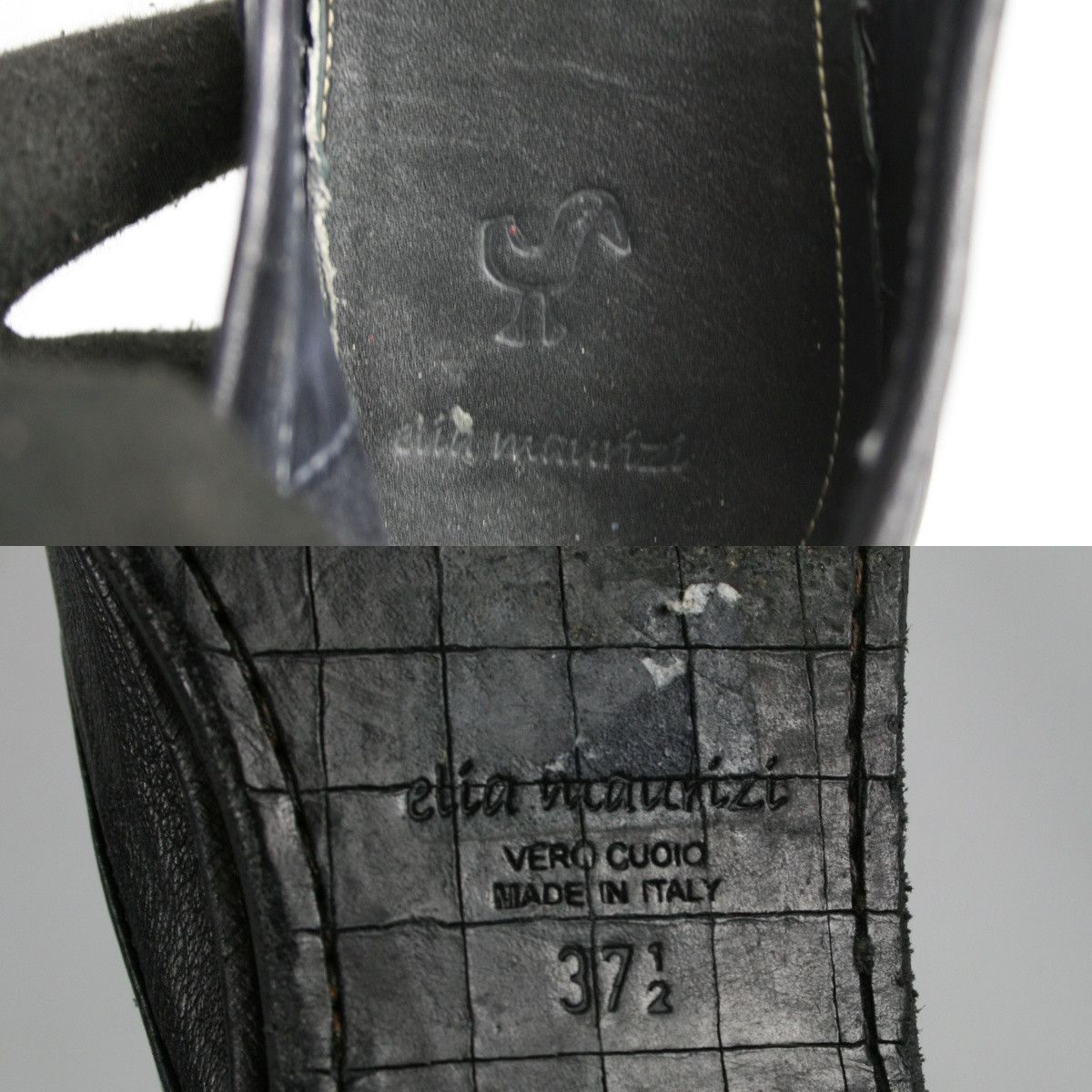 Elia Maurizi Avant Garde Leather Slip Ons Size US 7.5 / IT 37.5 - 12 Thumbnail