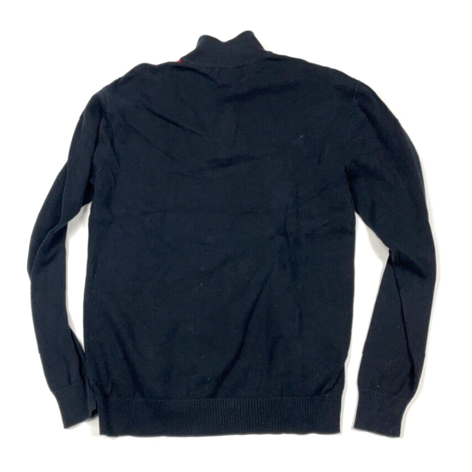 Etro XG Sweater - Argyle Diamond Pattern 1/4 Zip, Black, Adult Medium, Mens, 90s Preppy Knit Size US M / EU 48-50 / 2 - 2 Thumbnail